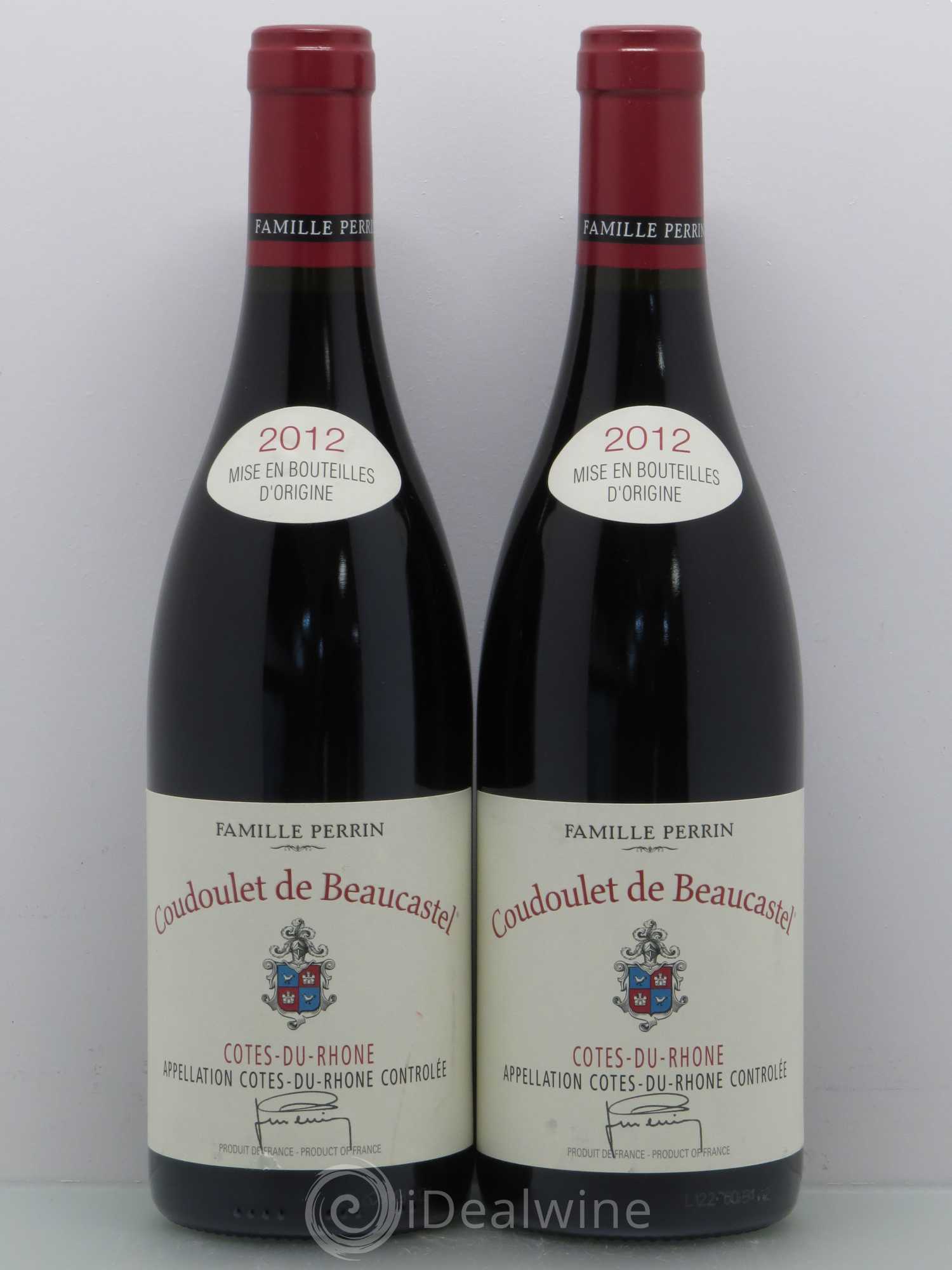 Côtes-du-Rhône Coudoulet de Beaucastel Famille Perrin 2012 - Lot de 5 bouteilles - 2
