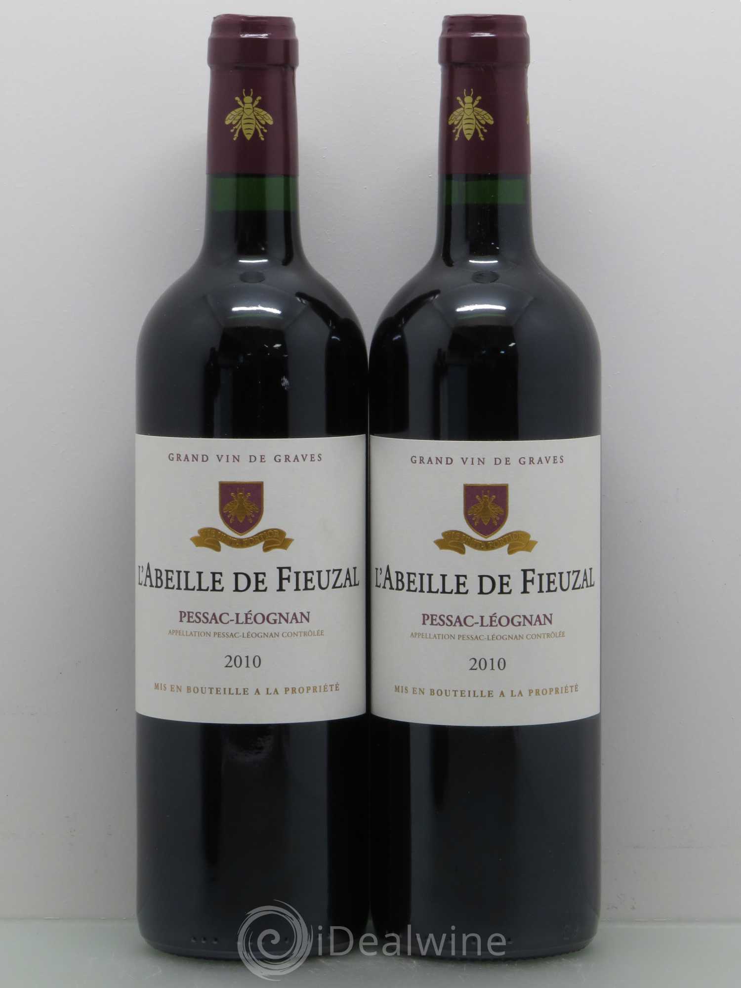 Abeille de Fieuzal 2010 - Lot de 4 bouteilles - 1
