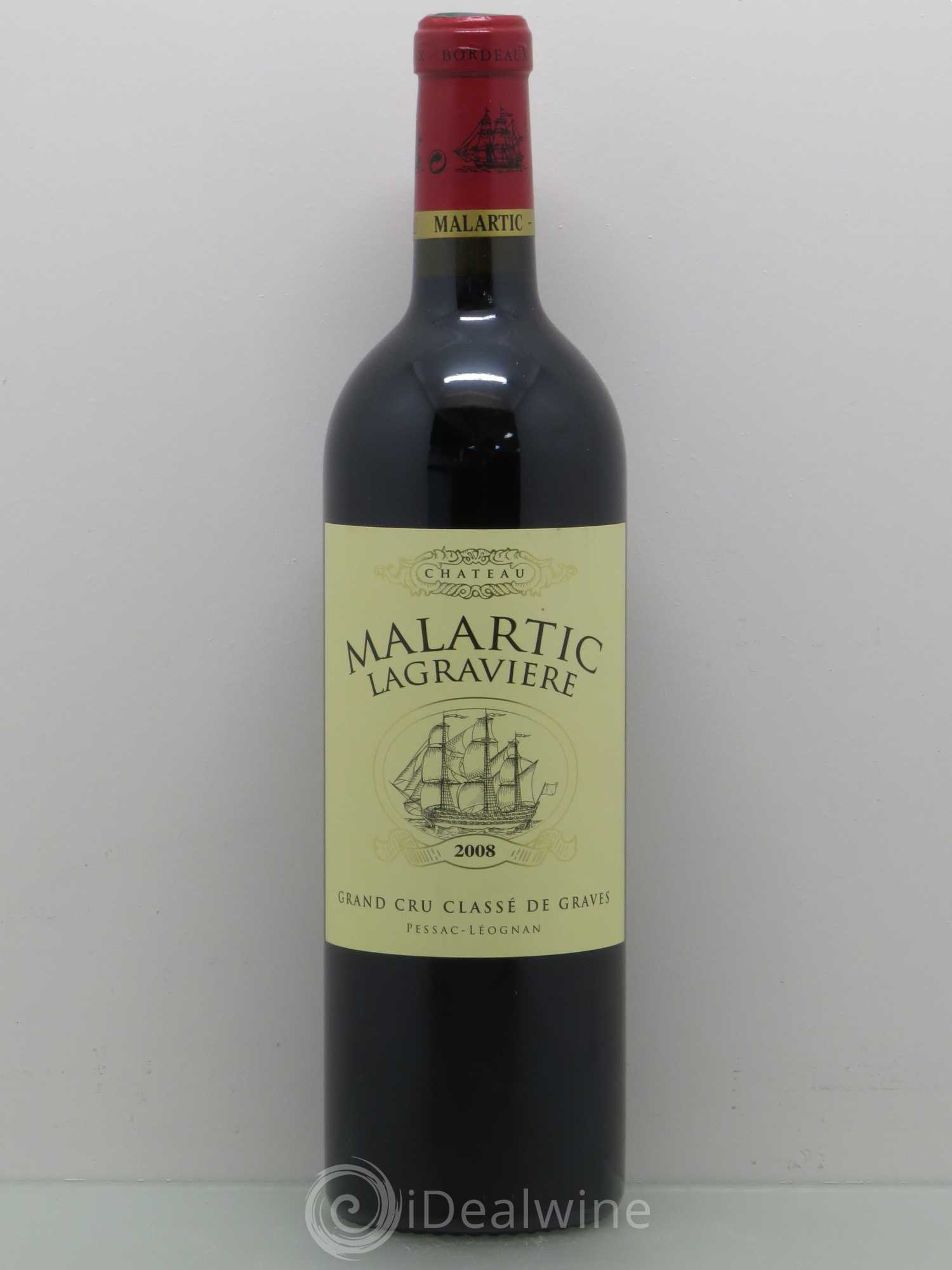 Château Malartic-Lagravière Cru Classé de Graves 2008 - Lot de 1 bouteille - 0