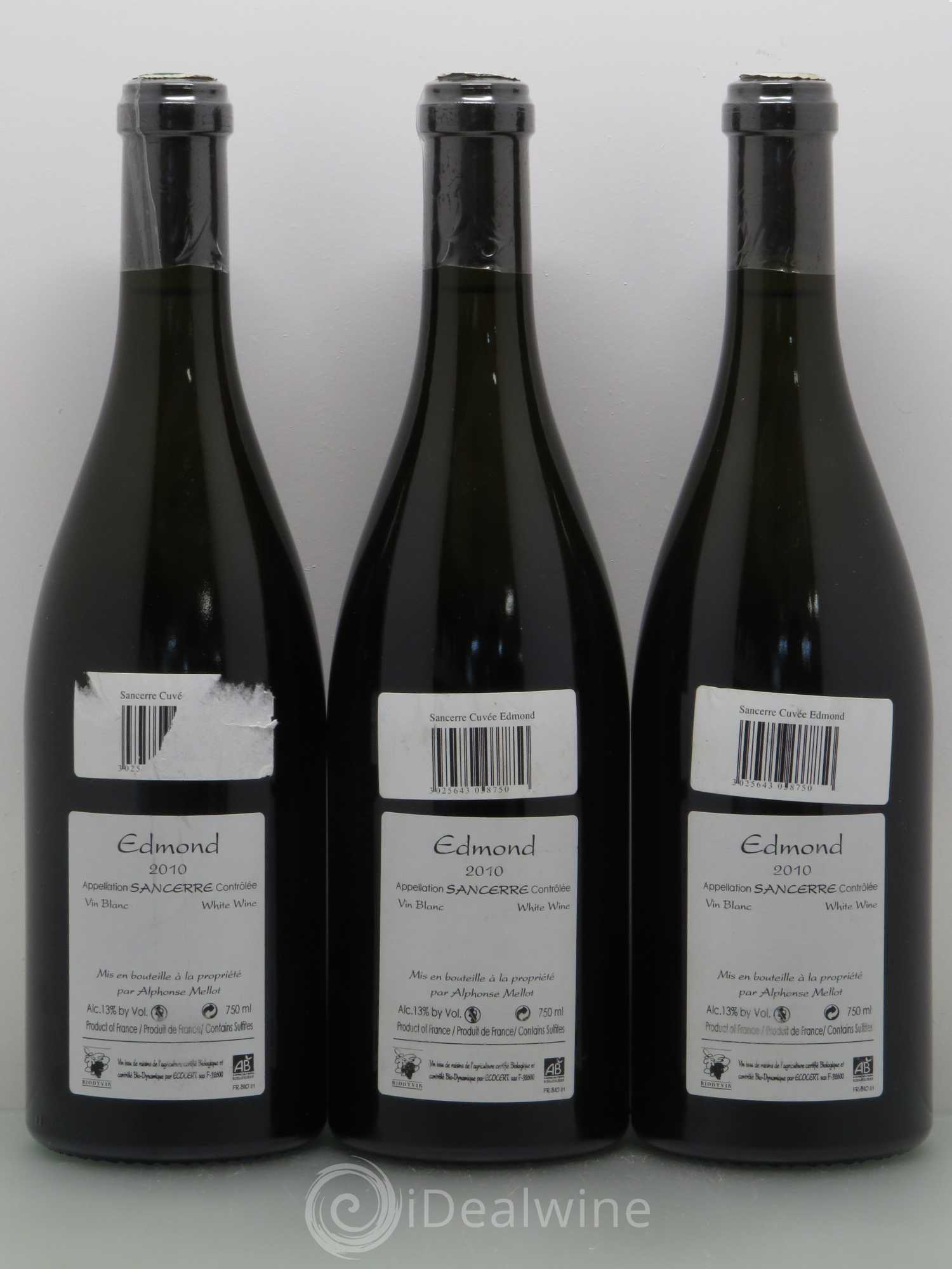 Sancerre Cuvée Edmond Alphonse Mellot 2010 - Lot de 5 bouteilles - 2