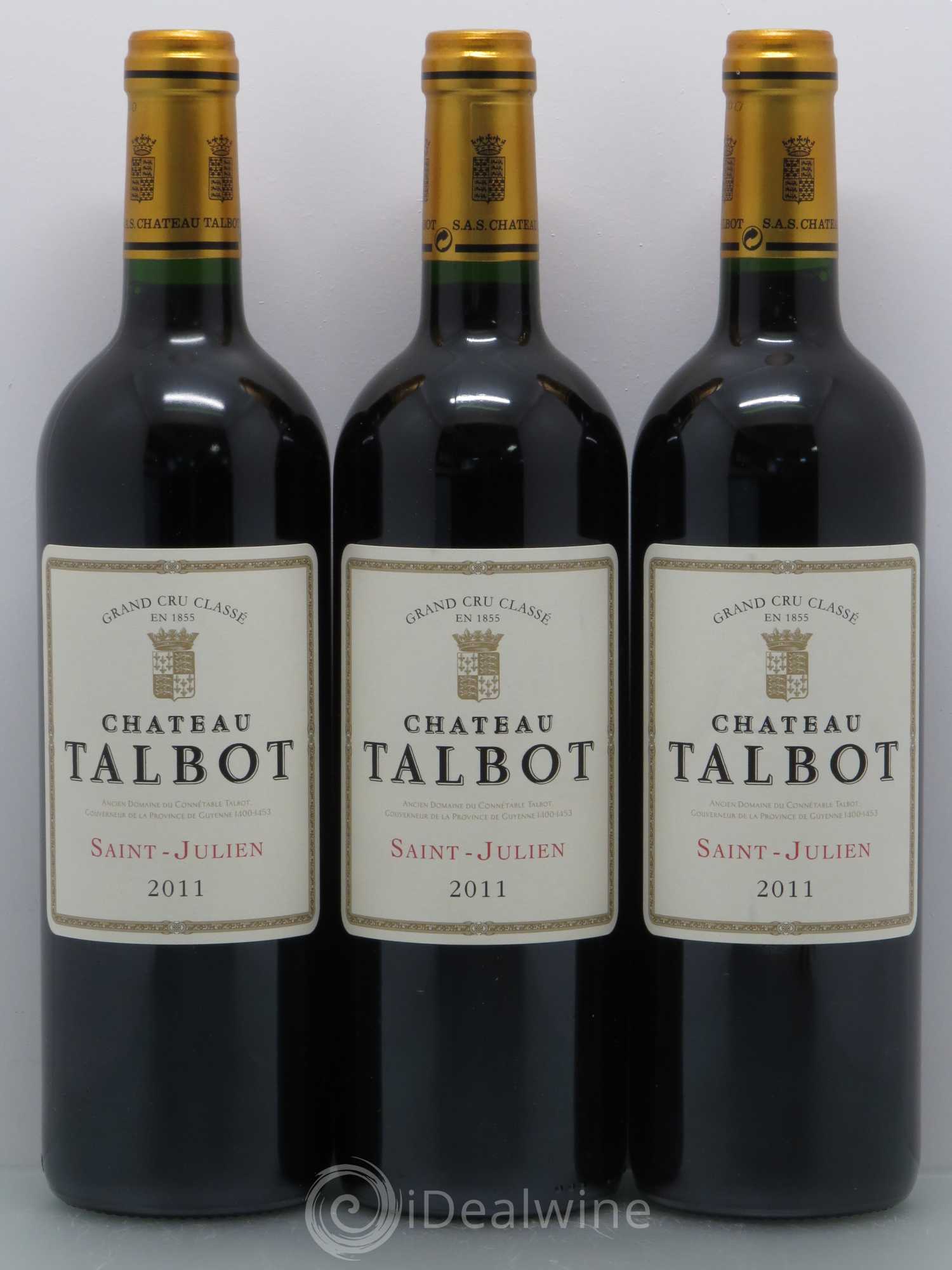 Château Talbot 4ème Grand Cru Classé 2011 - Lot de 6 bouteilles - 1