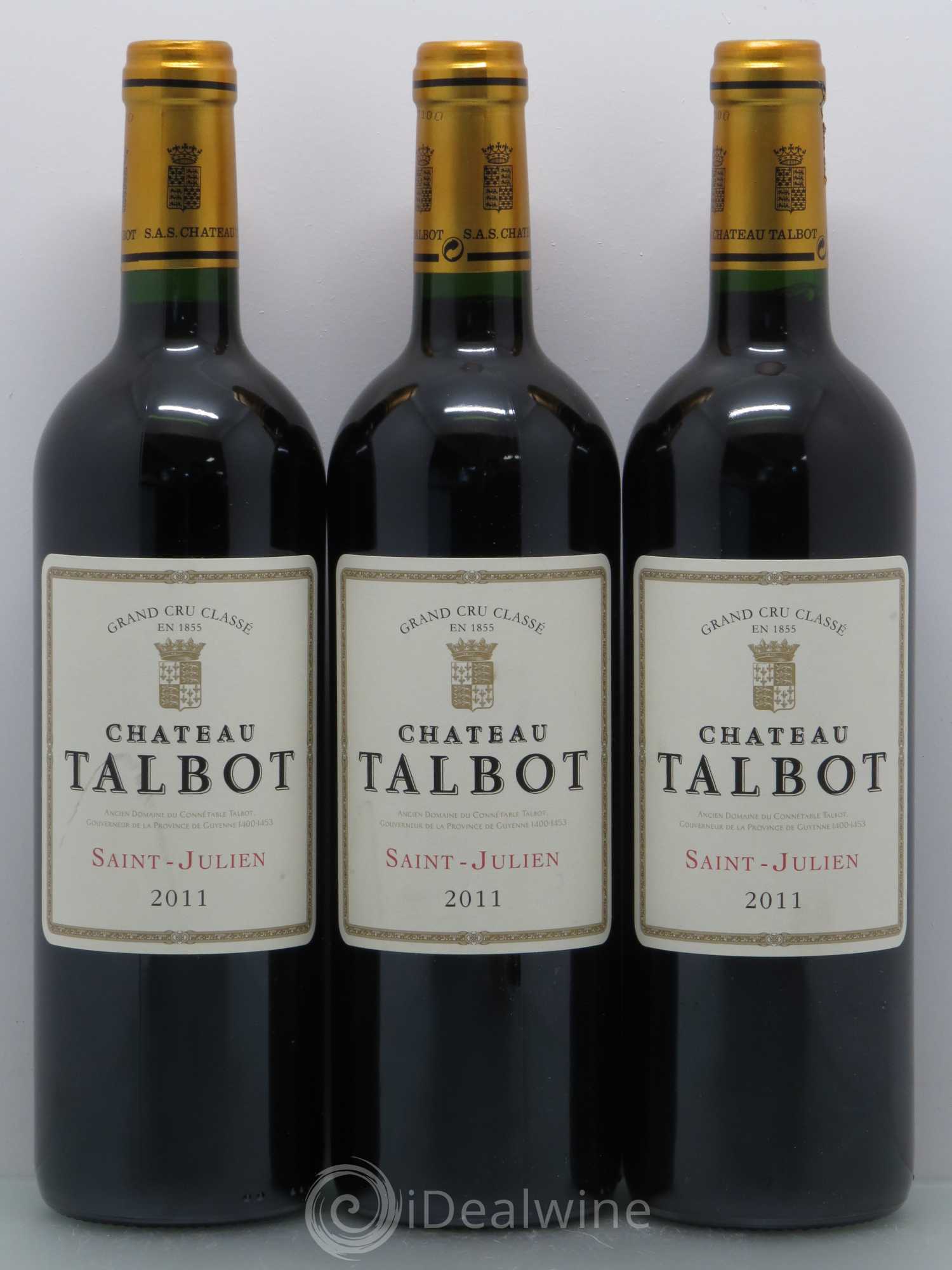 Château Talbot 4ème Grand Cru Classé 2011 - Lot de 6 bouteilles - 2