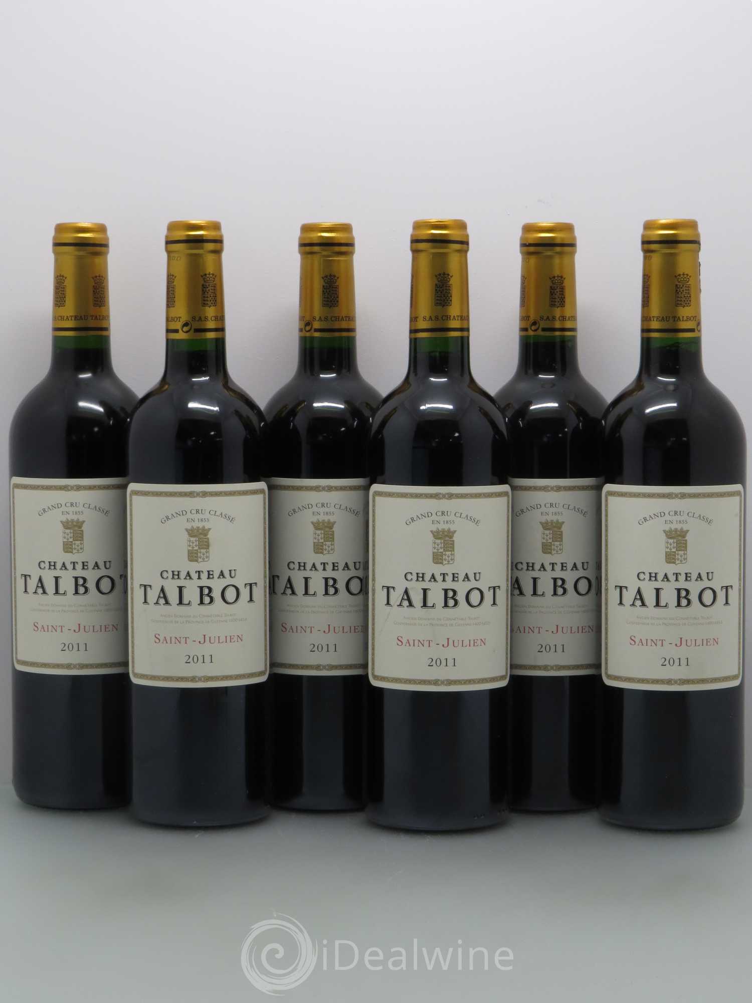 Château Talbot 4ème Grand Cru Classé 2011 - Lot de 6 bouteilles - 0
