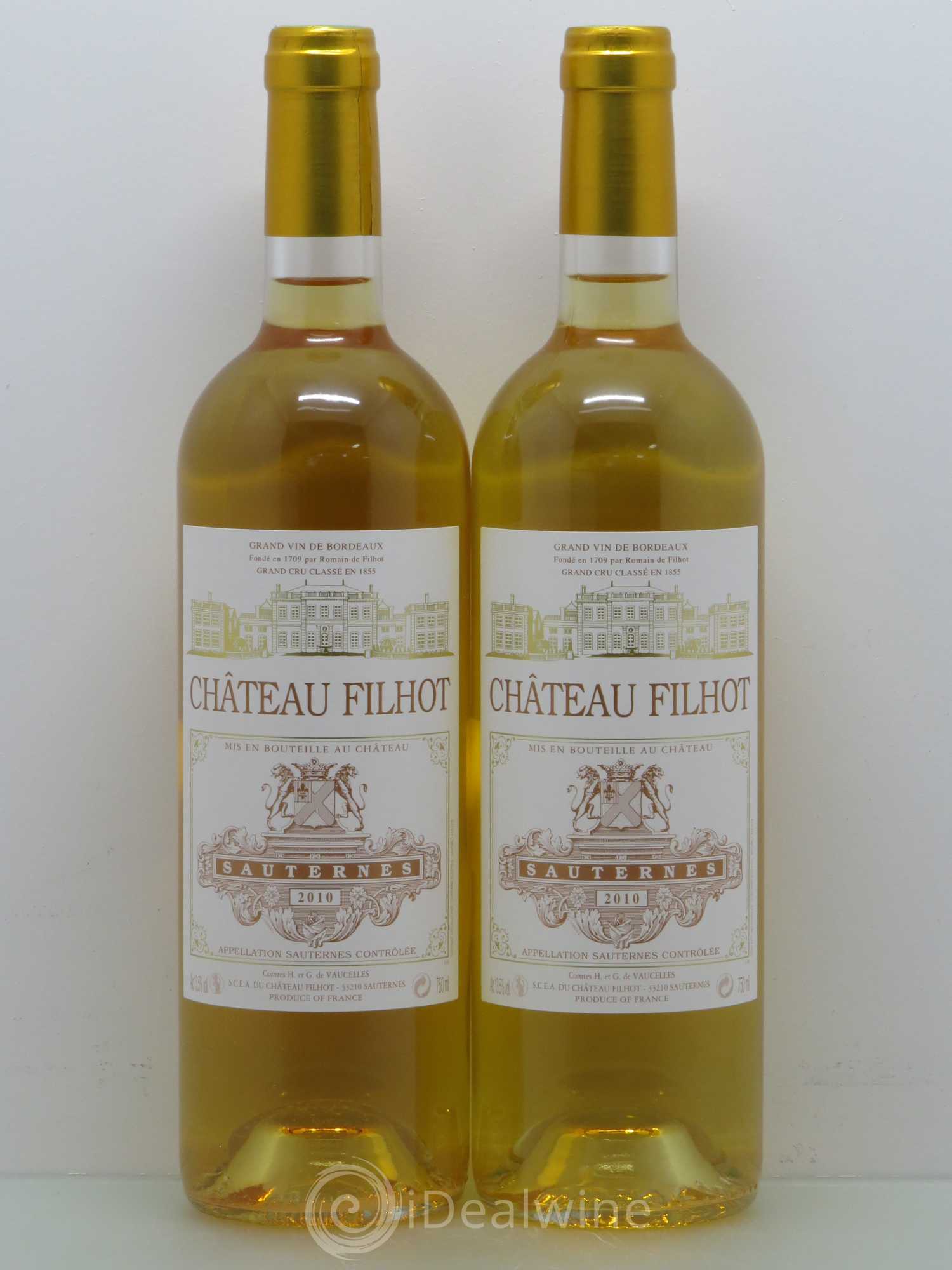 Château Filhot 2ème Grand Cru Classé 2010 - Lotto di 4 bottiglie - 2