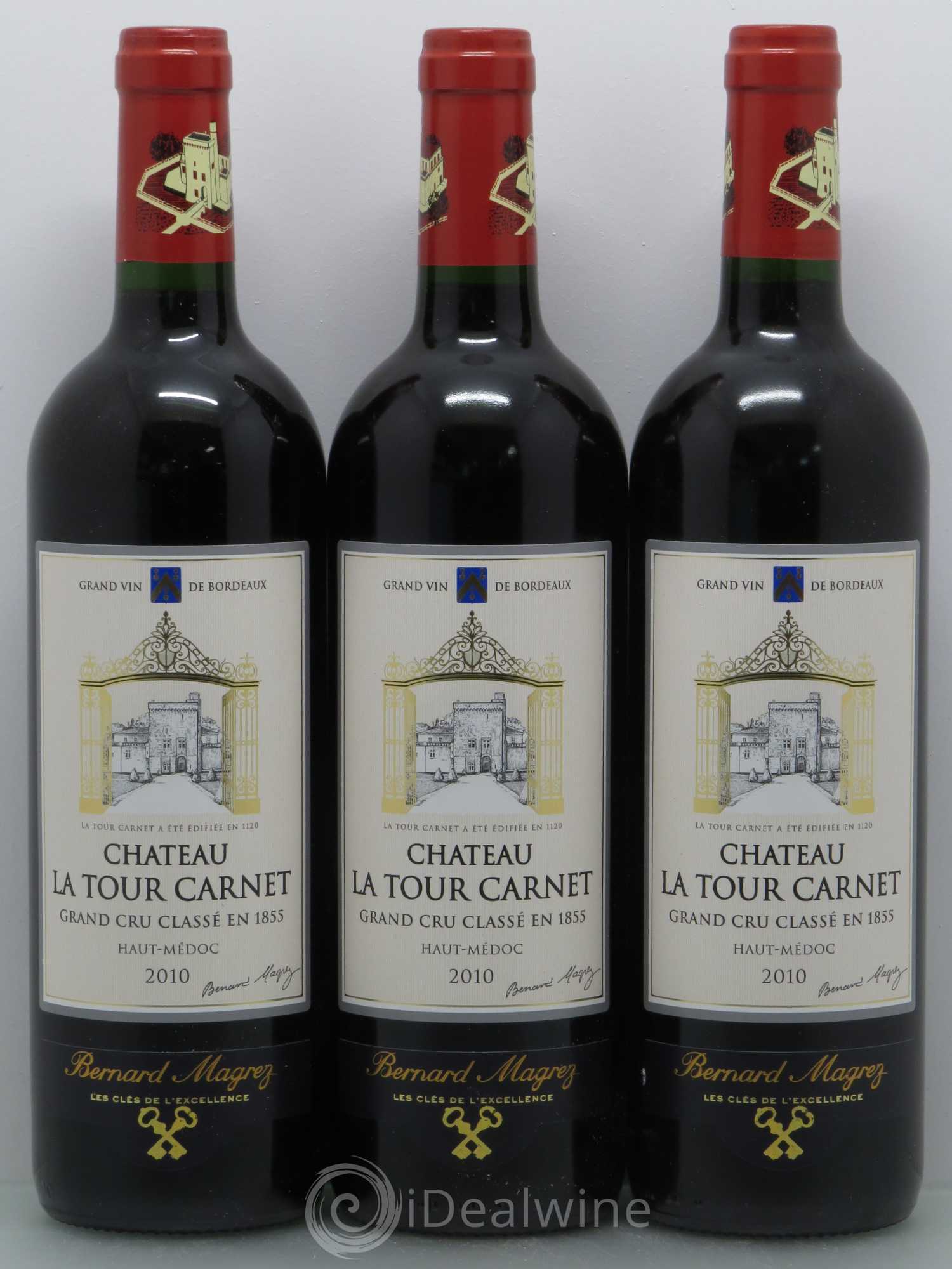 Château la Tour Carnet 4ème Grand Cru Classé 2010 - Lot de 6 bouteilles - 1