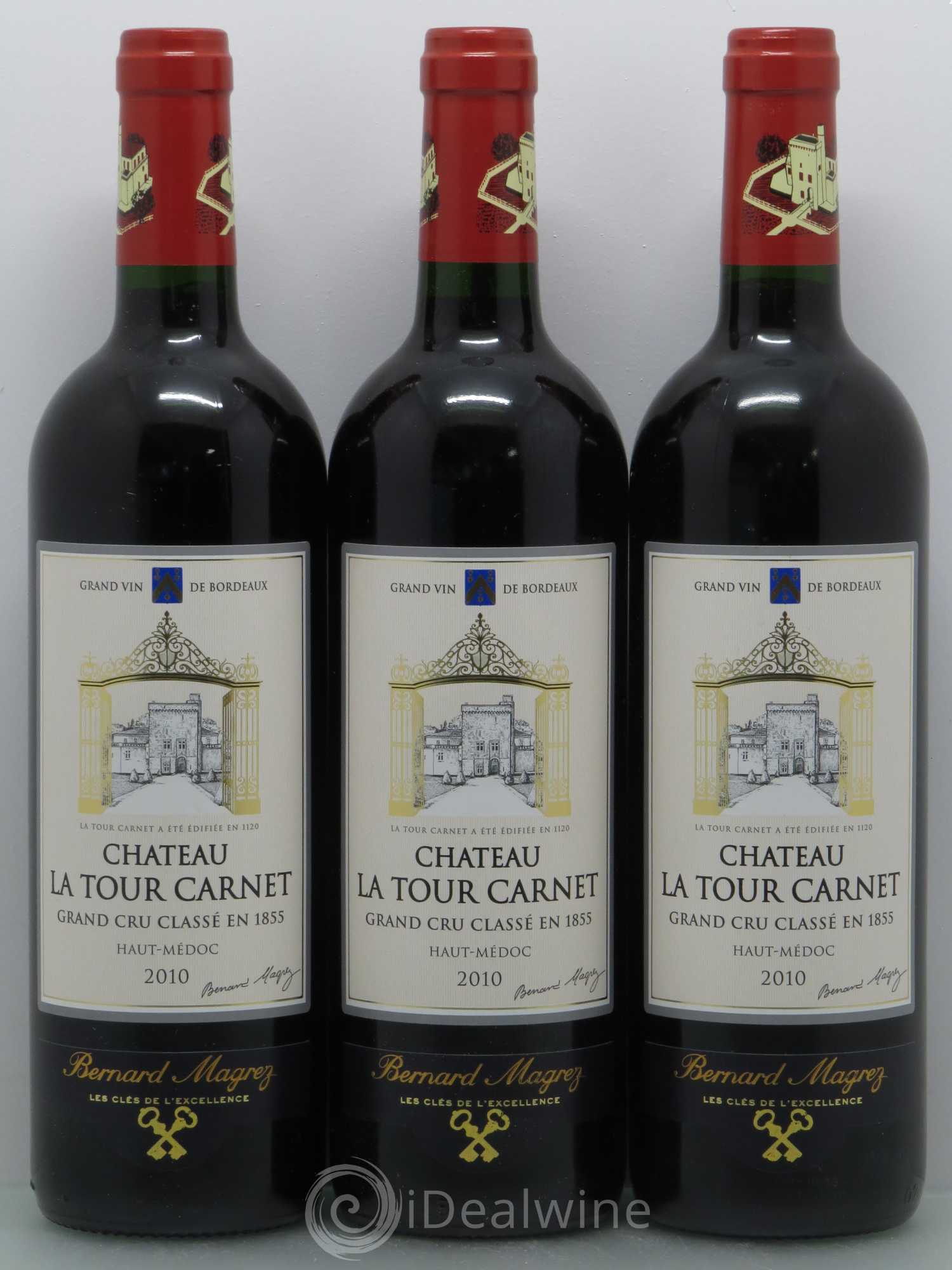 Château la Tour Carnet 4ème Grand Cru Classé 2010 - Lot de 6 bouteilles - 2
