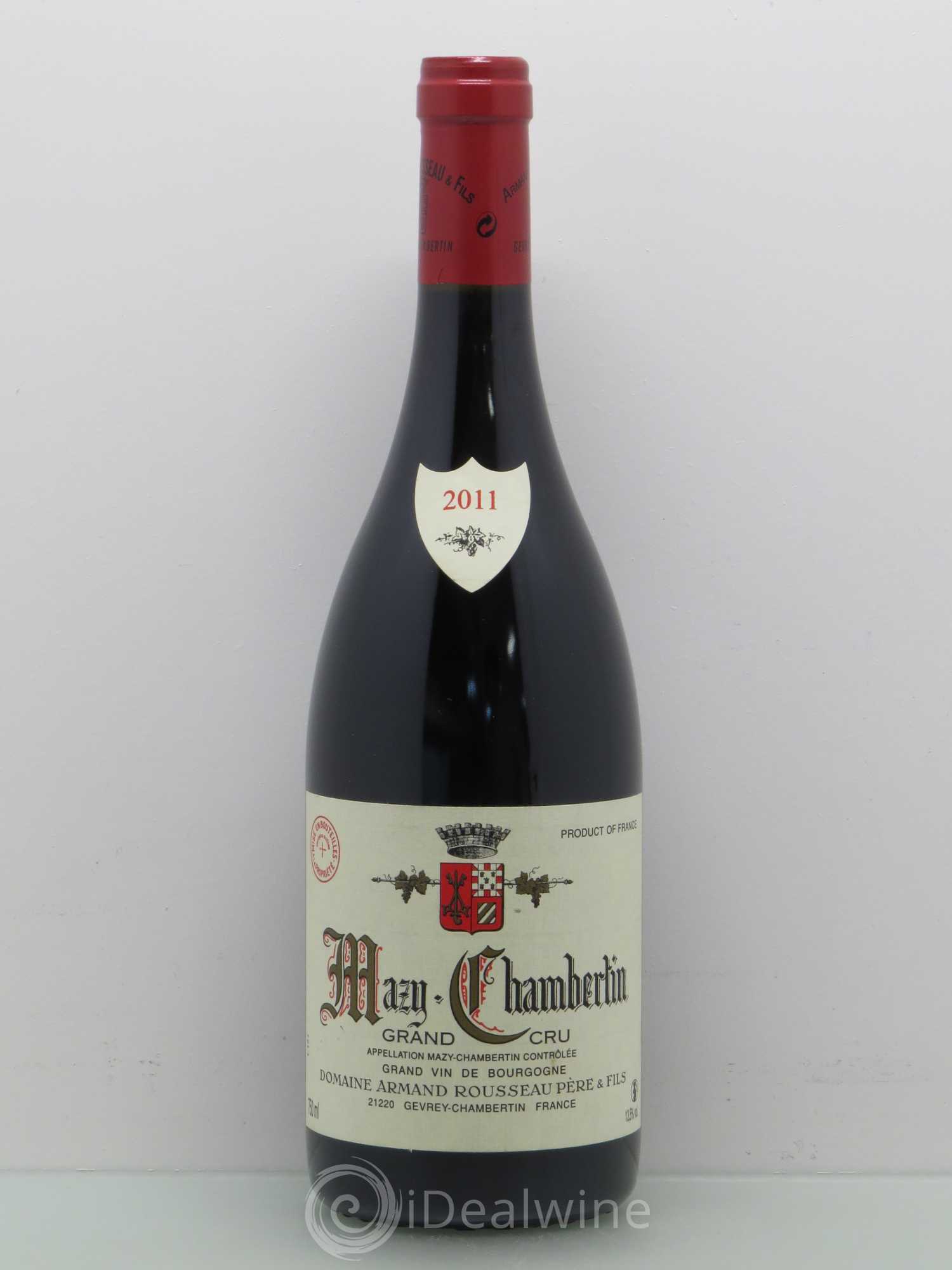 Mazis-Chambertin Grand Cru Armand Rousseau (Domaine) 2011 - Lot de 1 bouteille - 0