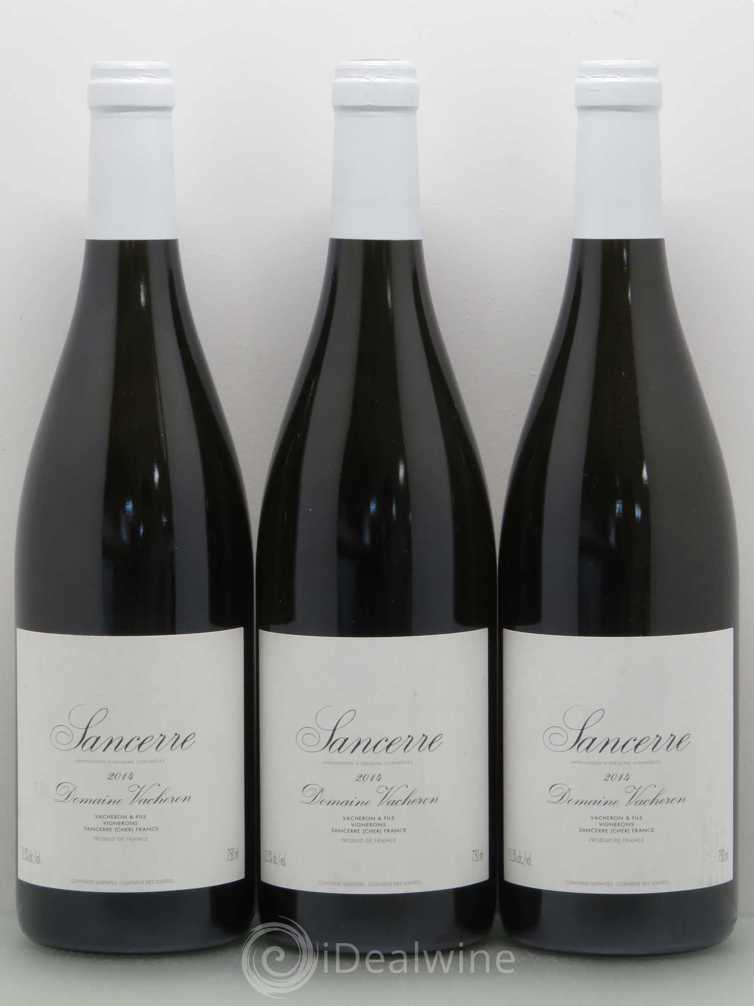 Sancerre Domaine Vacheron et Fils (sans prix de réserve) 2014 - Lot de 3 bouteilles - 0