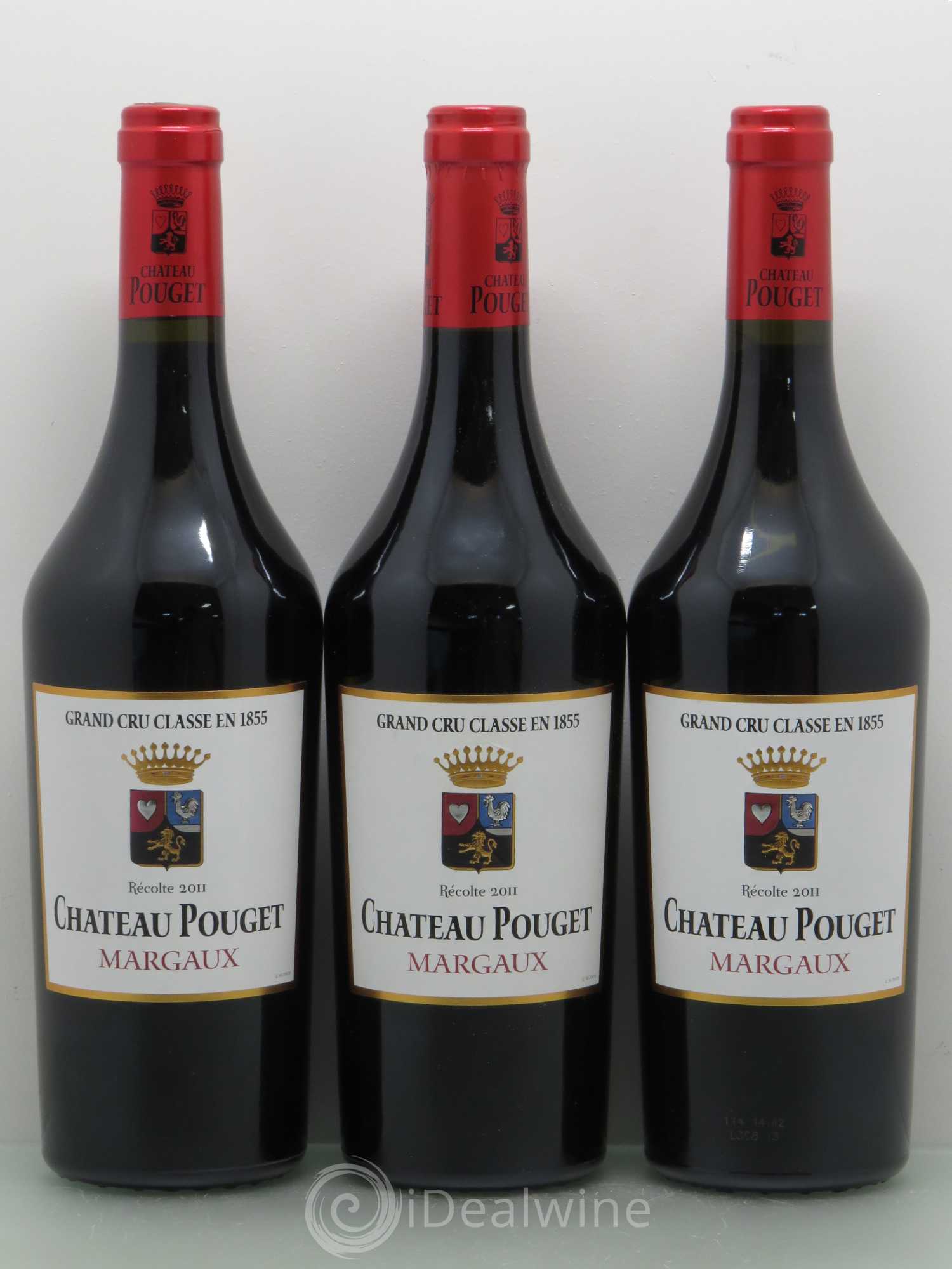 Château Pouget 4ème Grand Cru Classé 2011 - Lot de 3 bouteilles - 0