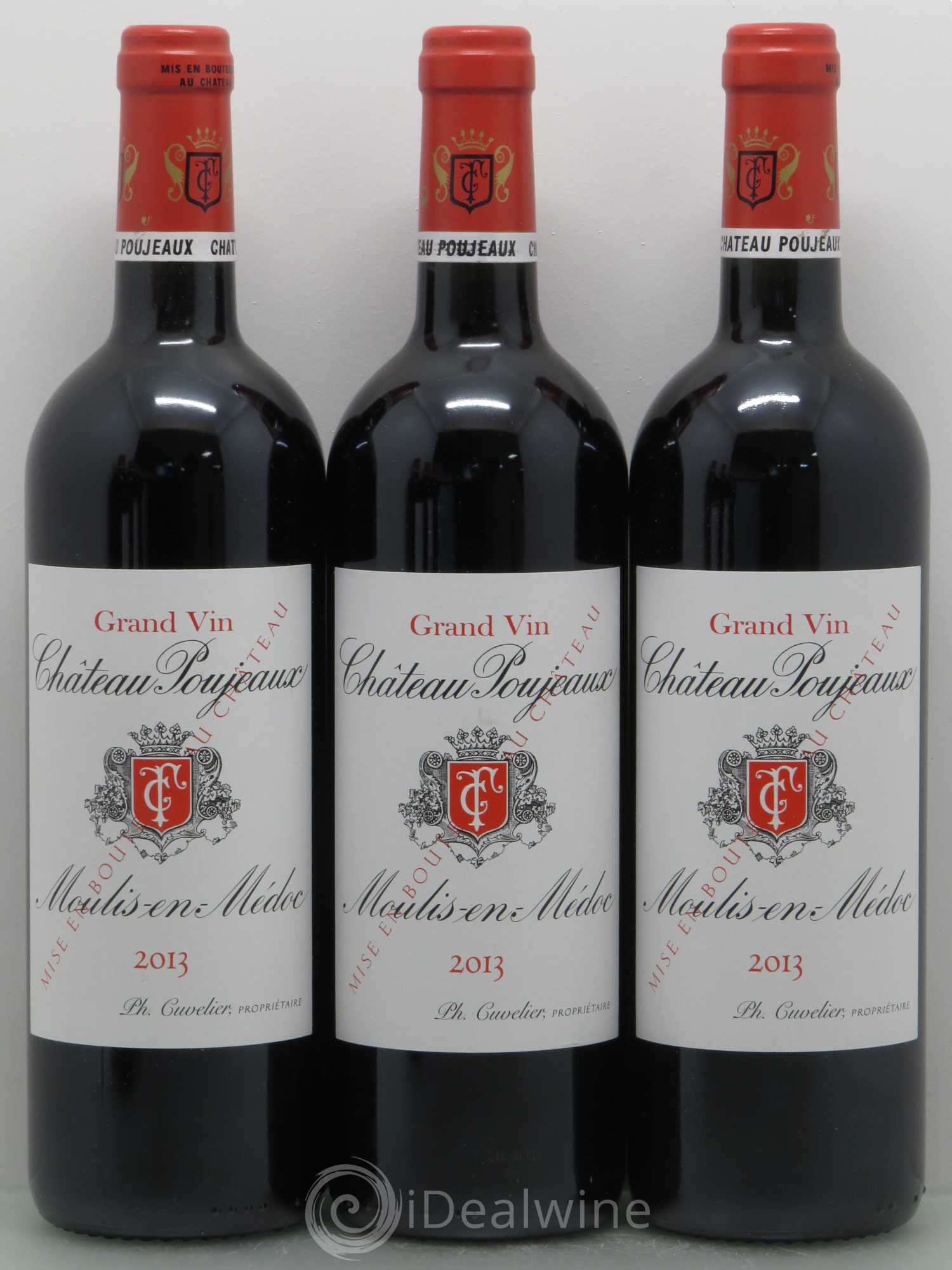 Château Poujeaux (sans prix de réserve) 2013 - Lot de 6 bouteilles - 1