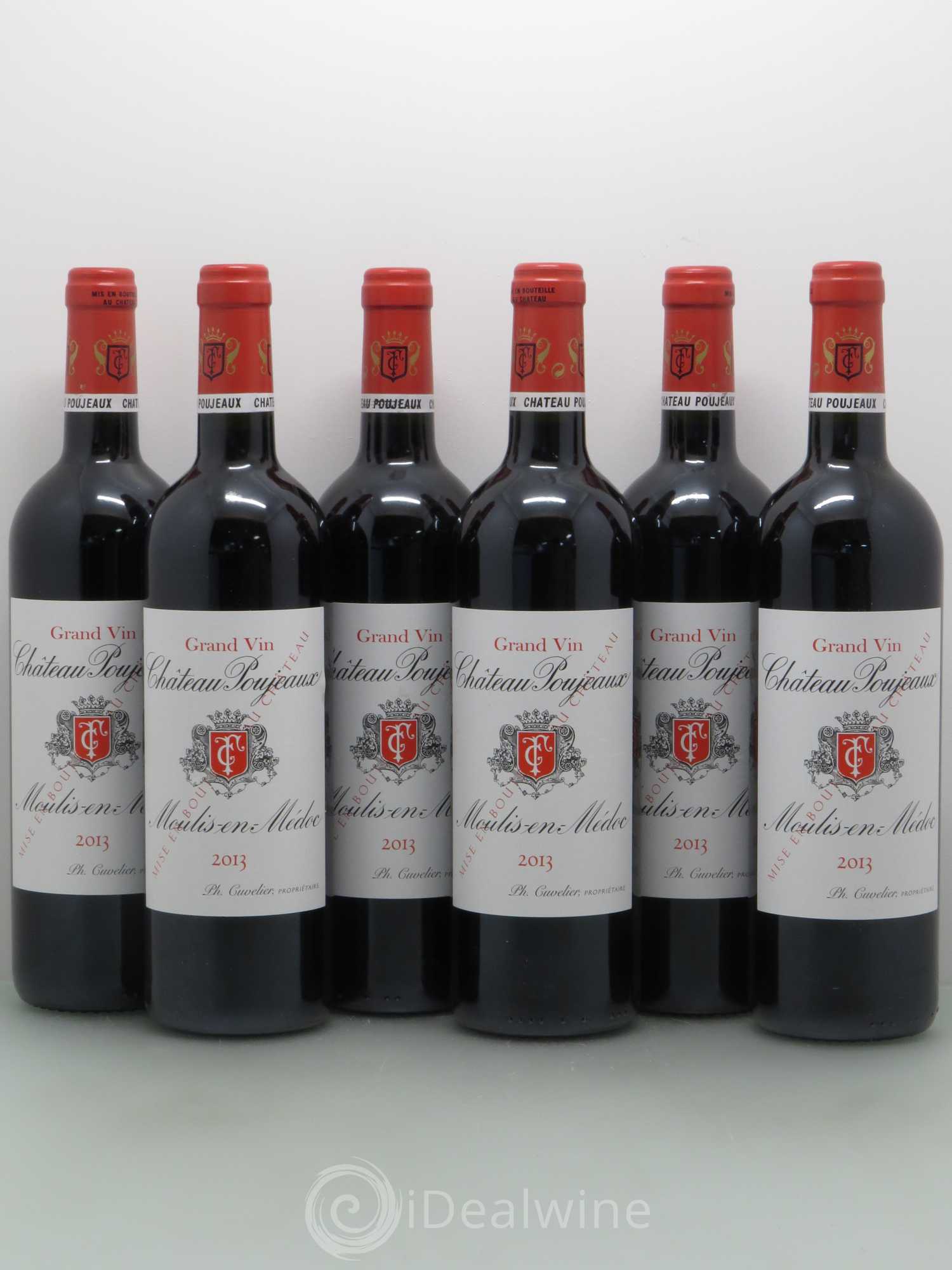 Château Poujeaux (sans prix de réserve) 2013 - Lot de 6 bouteilles - 0