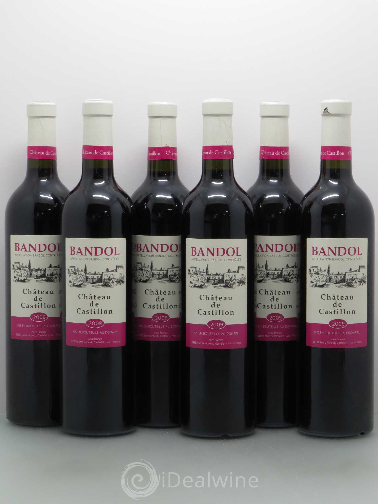 Bandol Château de Castillon (sans prix de réserve) 2009 - Posten von 6 Flaschen - 0