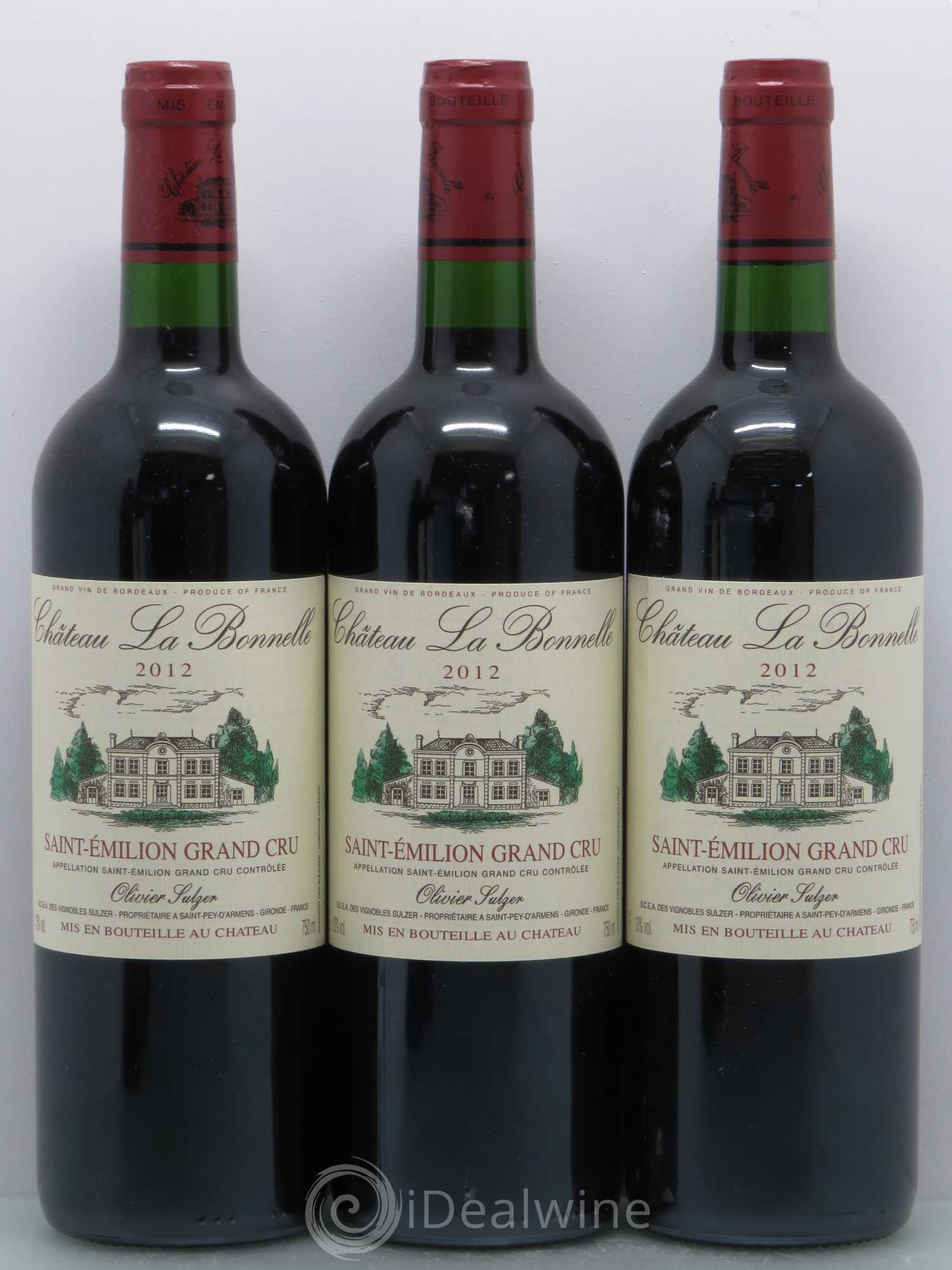 Bordeaux Saint Emilion Grand Cru Château La Bonnelle (sans prix de réserve) 2012 - Posten von 5 Flaschen - 1