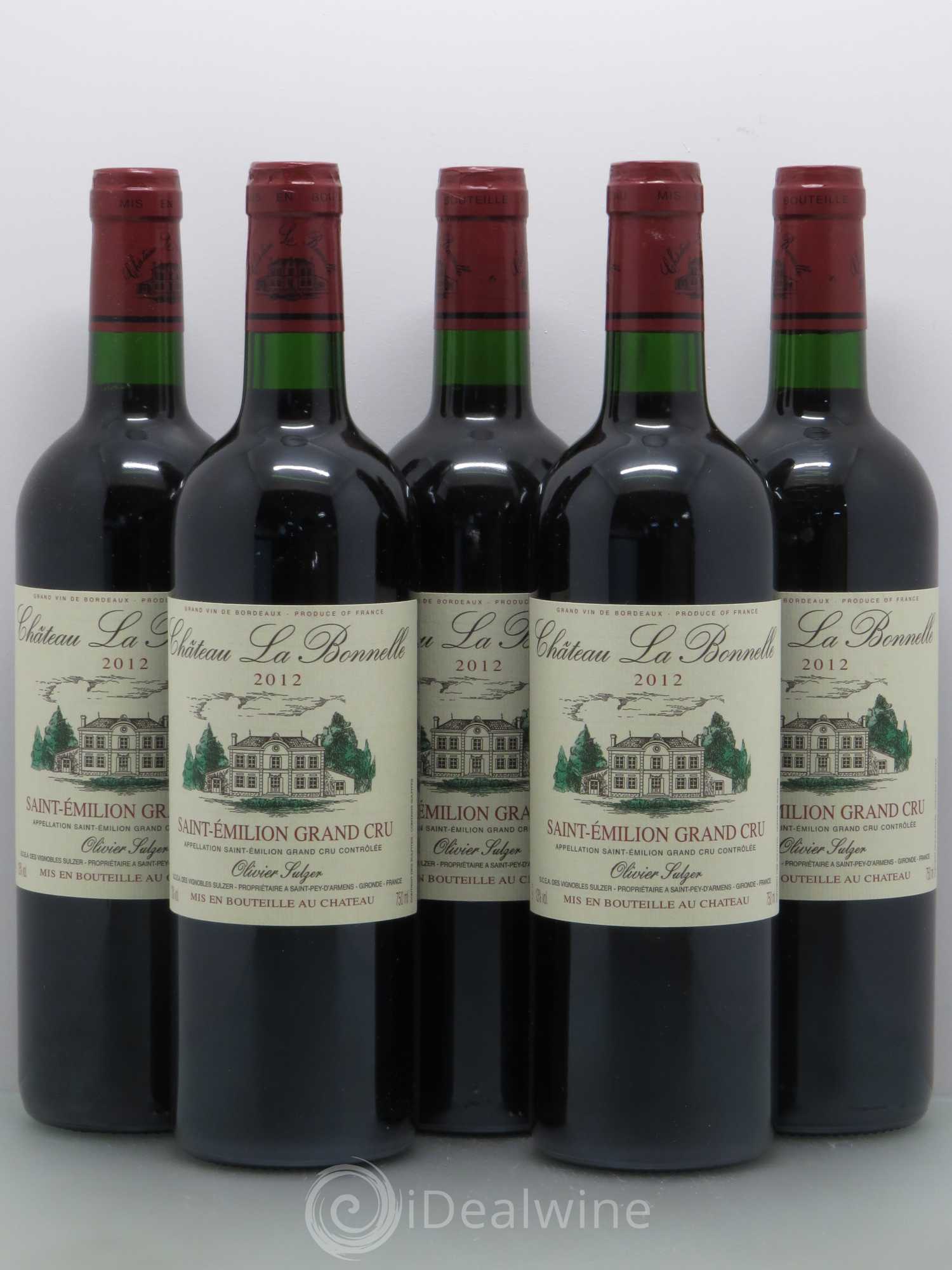 Bordeaux Saint Emilion Grand Cru Château La Bonnelle (sans prix de réserve) 2012 - Posten von 5 Flaschen - 0