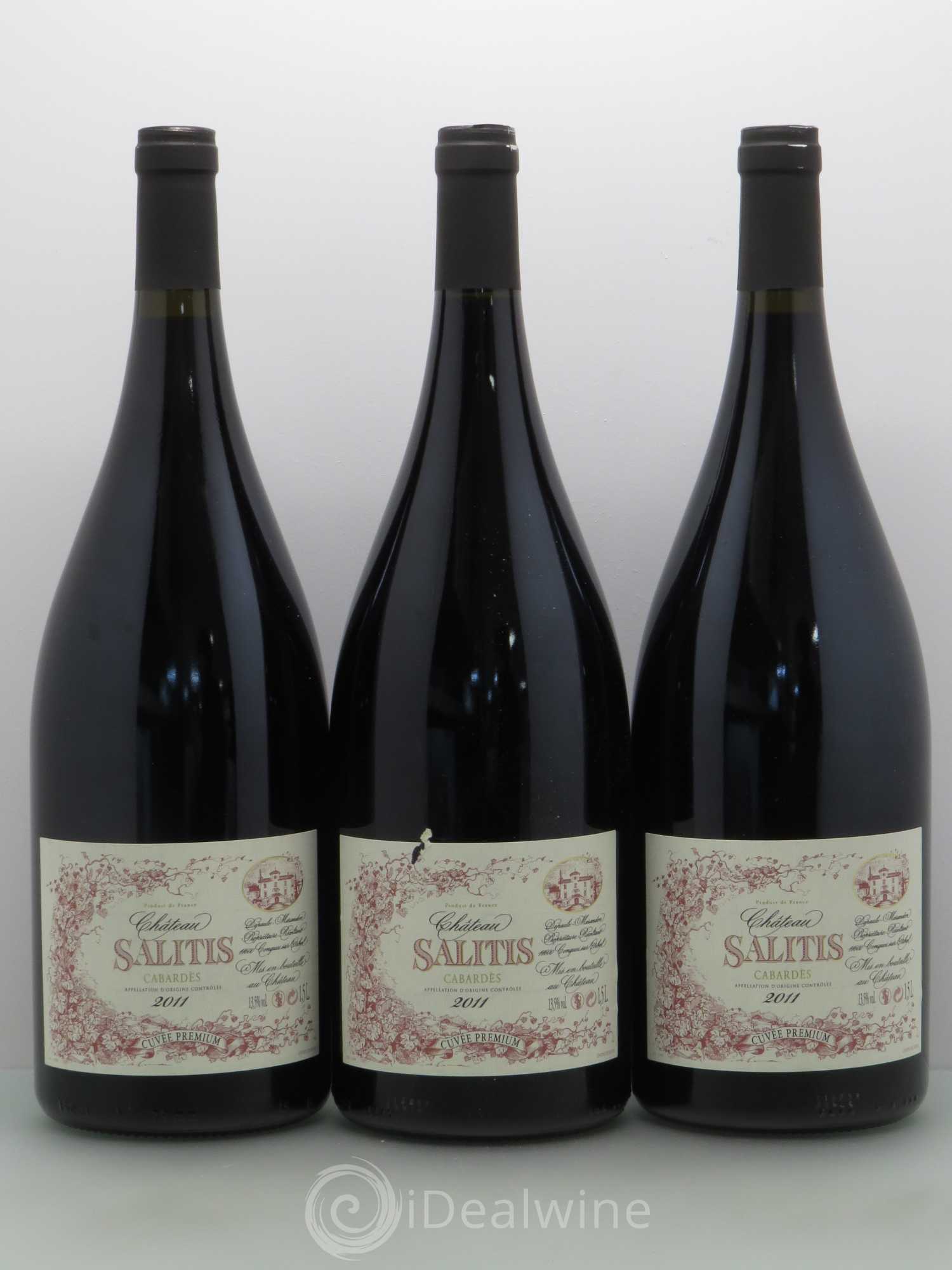 Languedoc Cabardès - Château Salitis cuvée Premium (sans prix de réserve) 2011 - Posten von 3 Magnum - 0