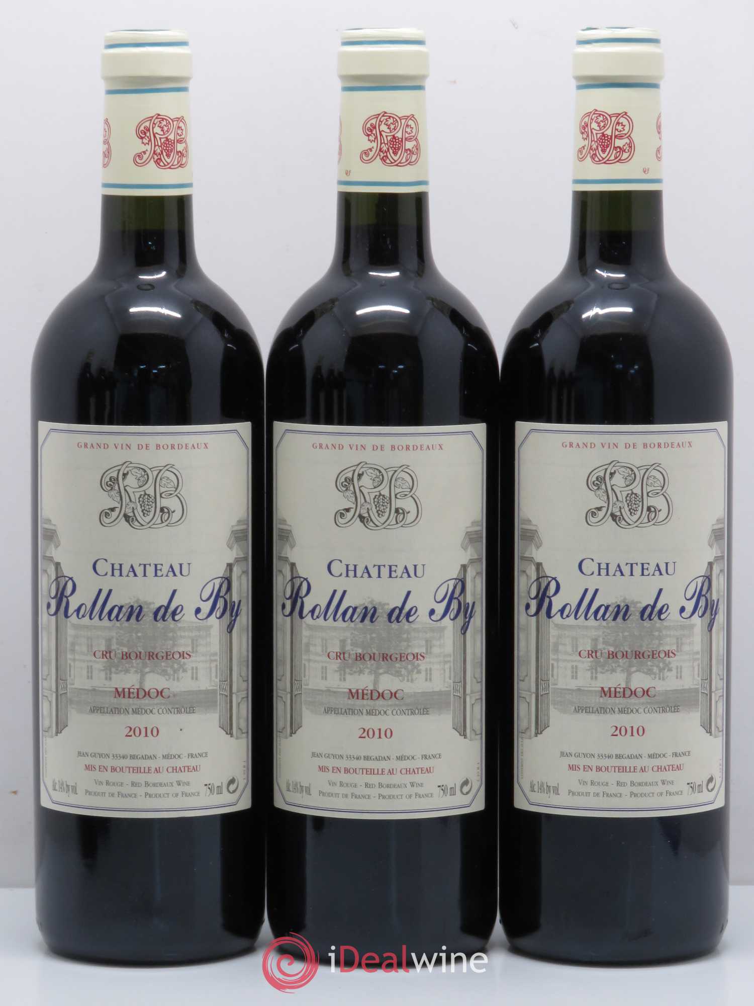 Château Rollan de By Cru Bourgeois (sans prix de réserve) 2010 - Lot de 6 bouteilles - 1