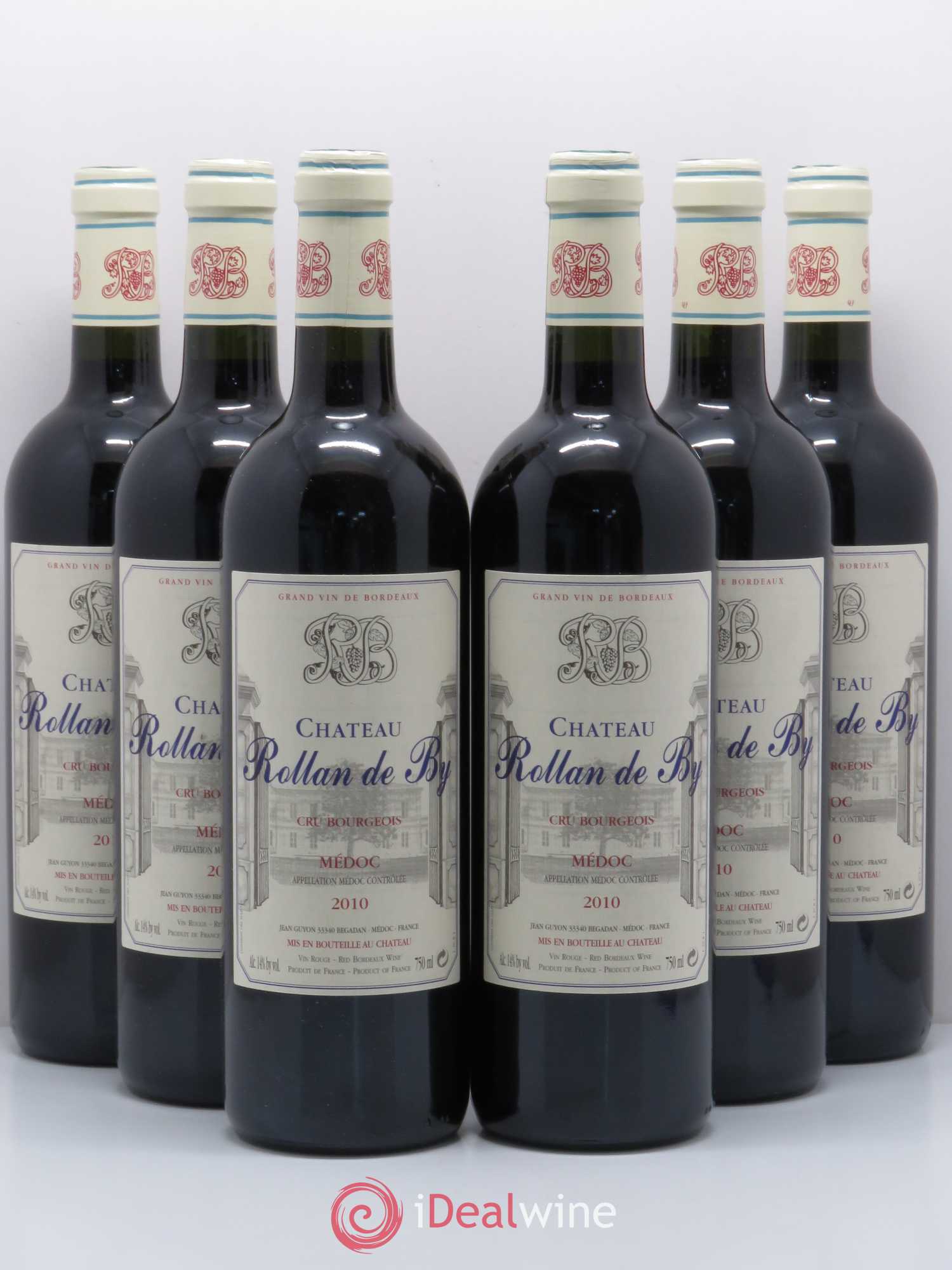 Château Rollan de By Cru Bourgeois (sans prix de réserve) 2010 - Lot de 6 bouteilles - 0