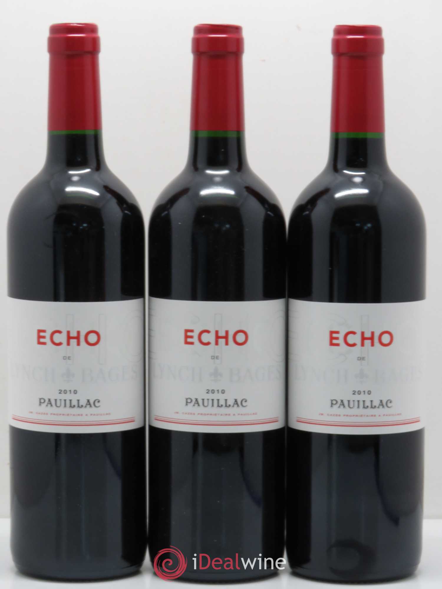 Echo de Lynch Bages Second Vin 2010 - Lot de 3 bouteilles - 0