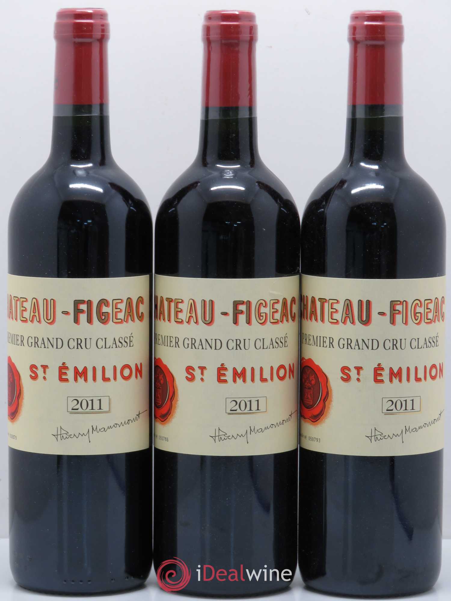 Château Figeac 1er Grand Cru Classé A 2011 - Lot de 3 bouteilles - 0