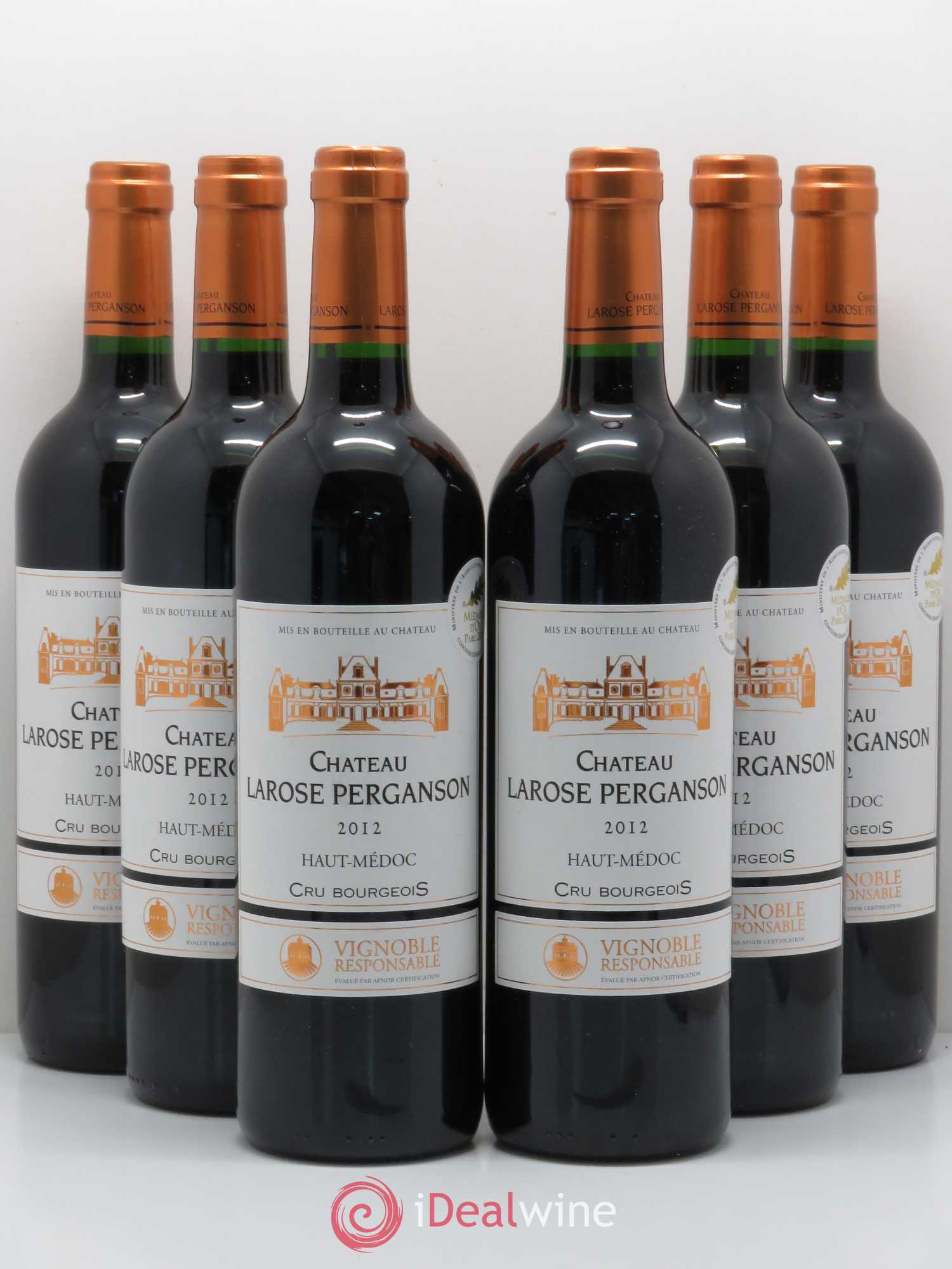Haut Médoc Château Larose Perganson 2012 - Lot of 6 bottles - 0