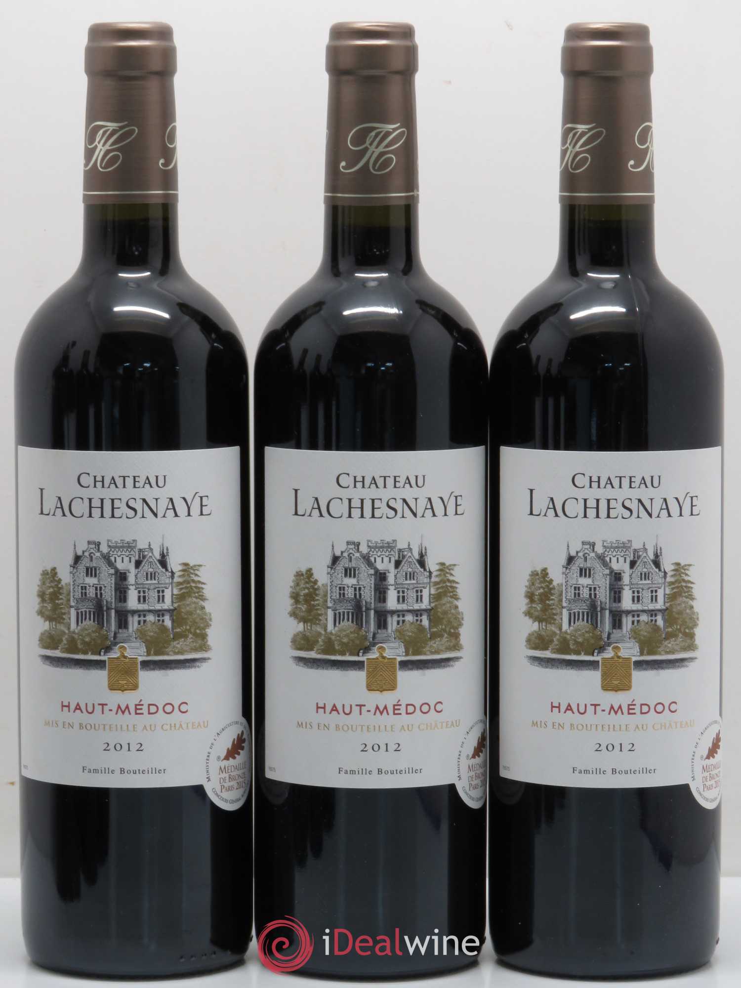 Château Lachesnaye Cru Bourgeois (sans prix de réserve) 2012 - Lot de 6 bouteilles - 1