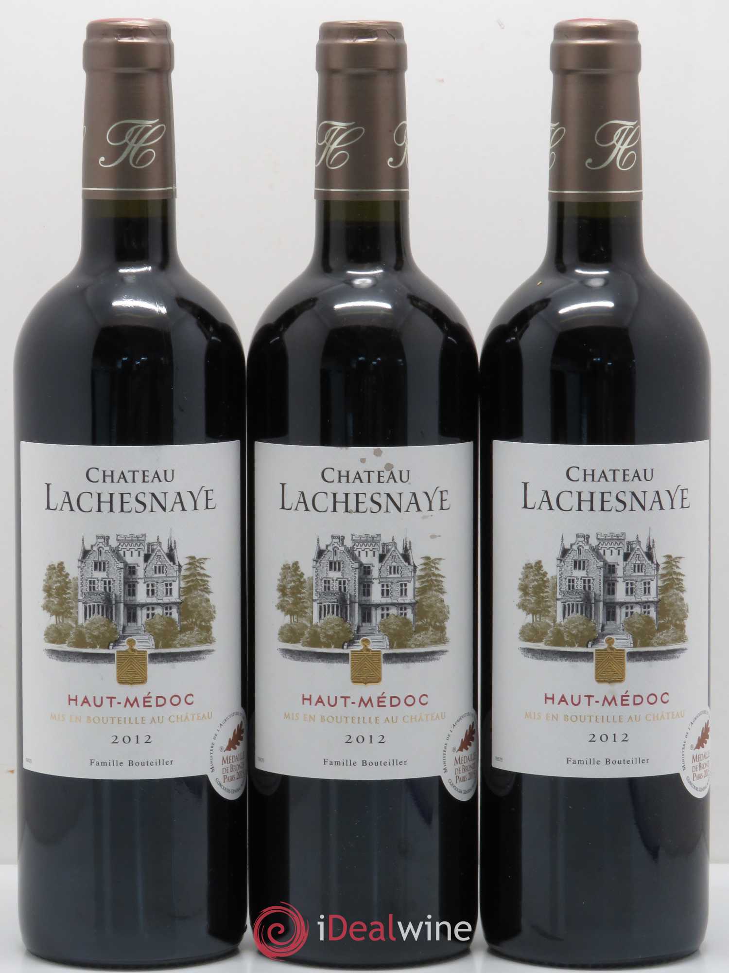 Château Lachesnaye Cru Bourgeois (sans prix de réserve) 2012 - Lot de 6 bouteilles - 2
