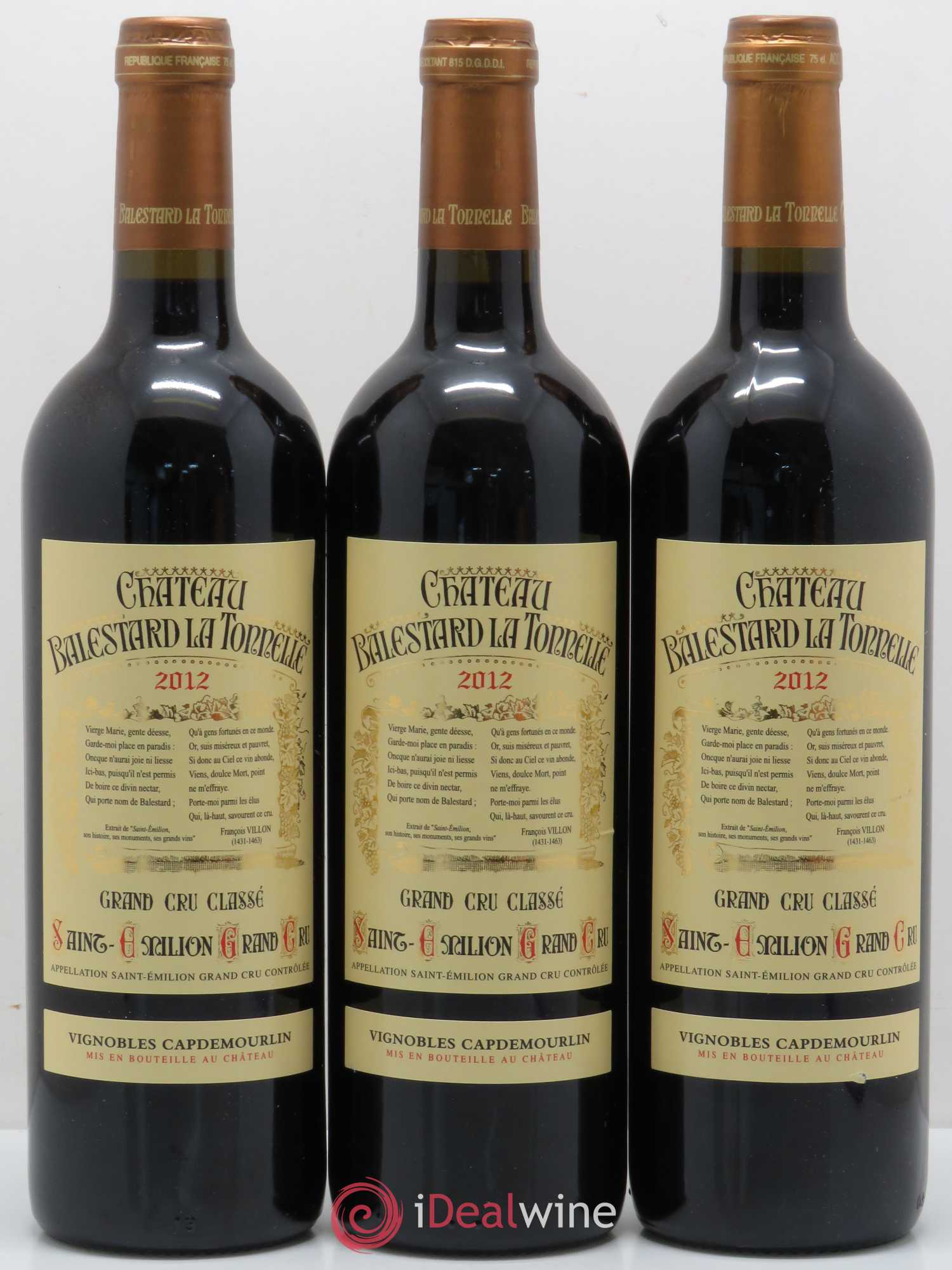 Château Balestard la Tonnelle Grand Cru Classé 2012 - Lot de 6 bouteilles - 2