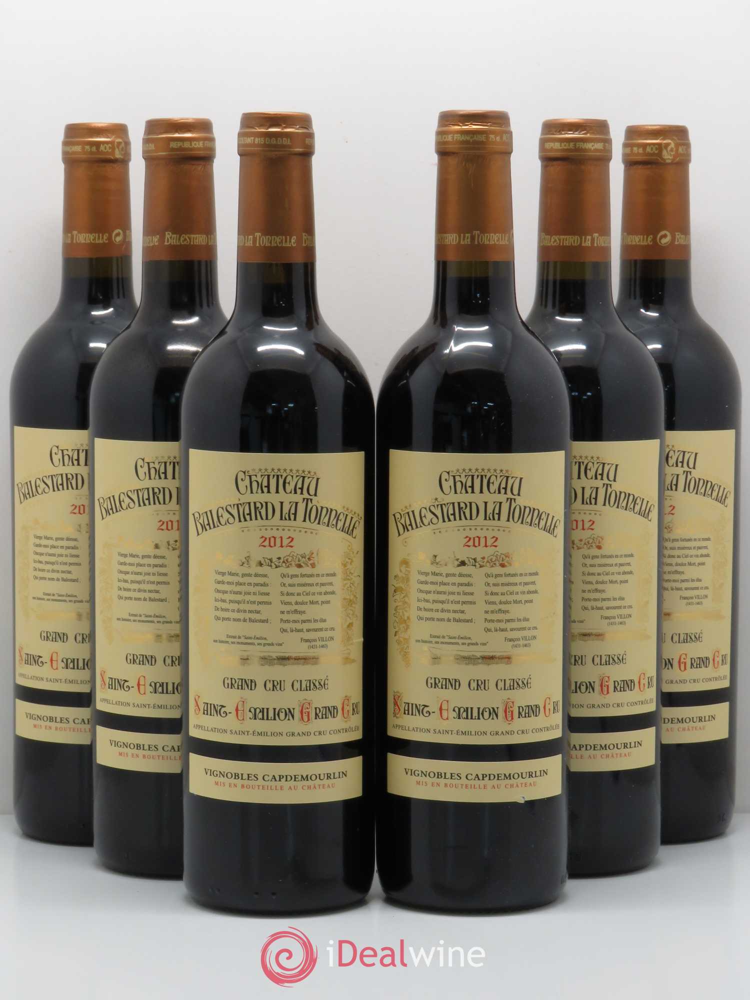 Château Balestard la Tonnelle Grand Cru Classé 2012 - Lot de 6 bouteilles - 0