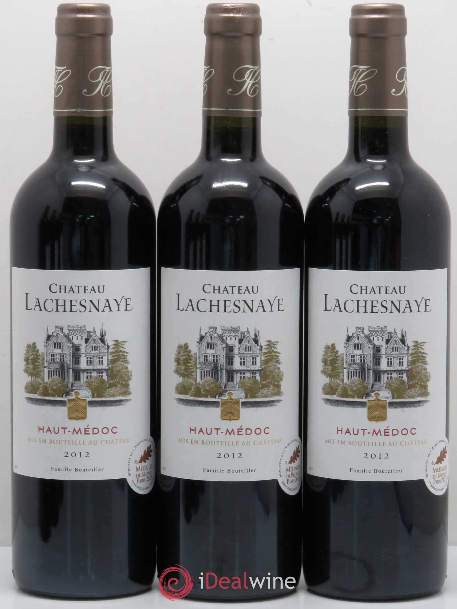 Château Lachesnaye Cru Bourgeois (sans prix de réserve) 2012 - Lot de 6 bouteilles - 1