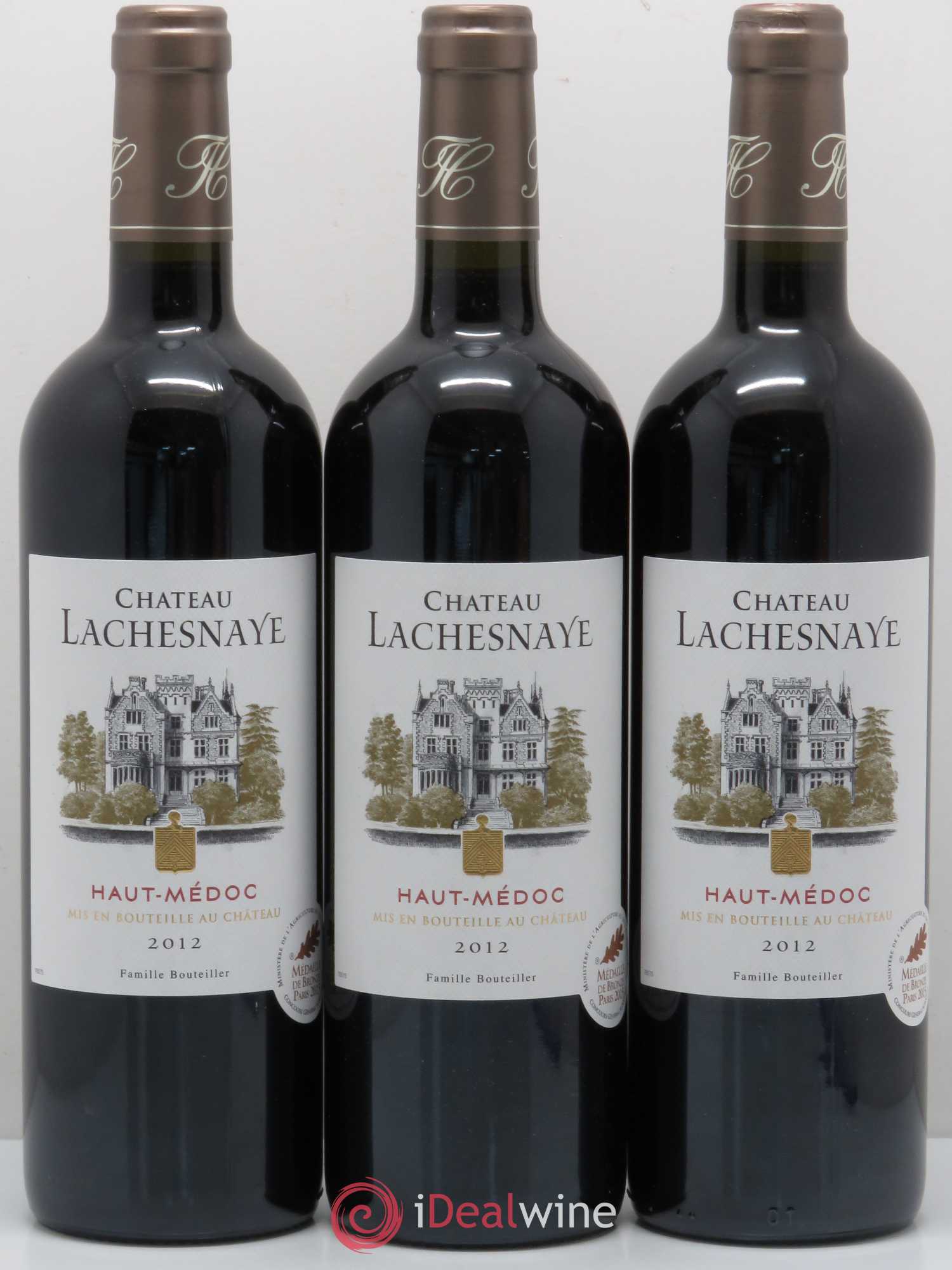 Château Lachesnaye Cru Bourgeois (sans prix de réserve) 2012 - Lot de 6 bouteilles - 2