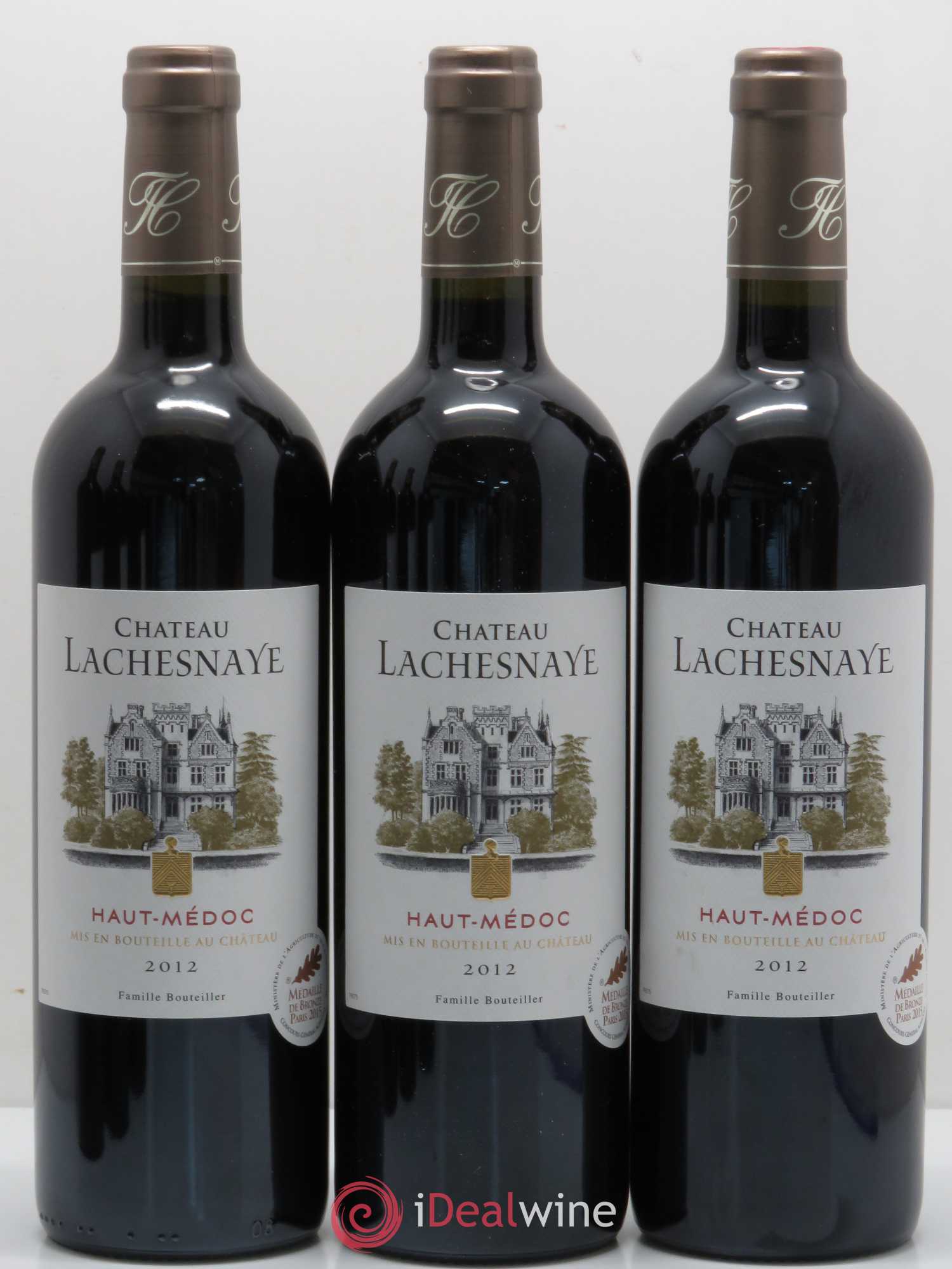 Château Lachesnaye Cru Bourgeois (sans prix de réserve) 2012 - Lot de 6 bouteilles - 1