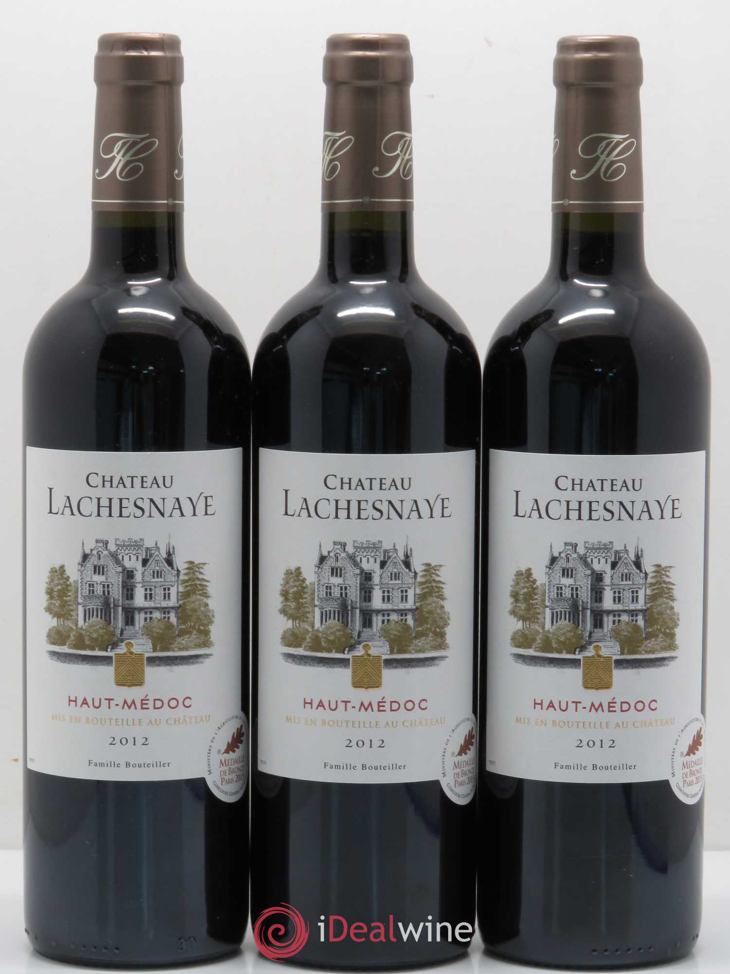 Château Lachesnaye Cru Bourgeois (sans prix de réserve) 2012 - Lot de 6 bouteilles - 2