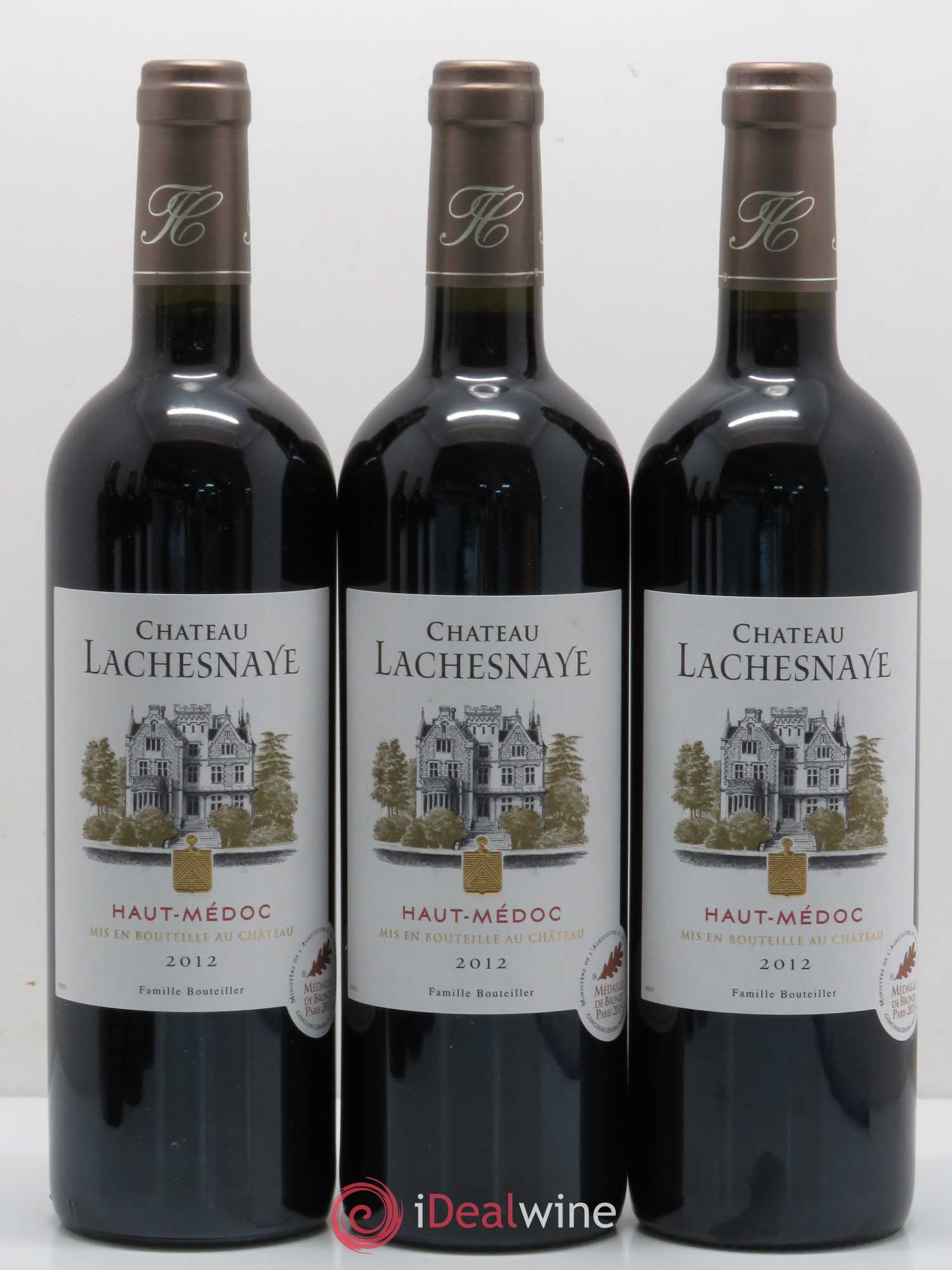 Château Lachesnaye Cru Bourgeois (sans prix de réserve) 2012 - Lot de 6 bouteilles - 1