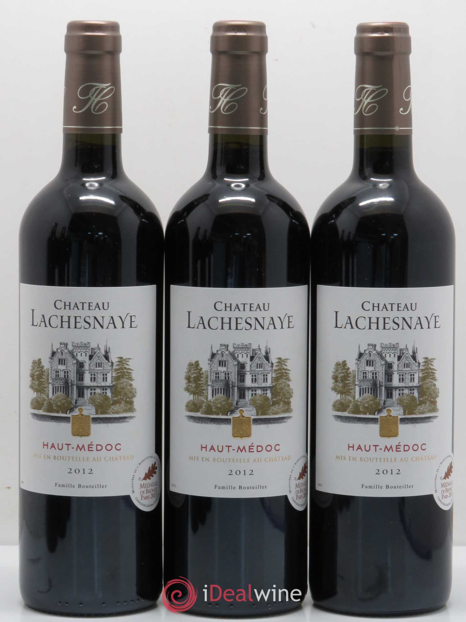 Château Lachesnaye Cru Bourgeois (sans prix de réserve) 2012 - Lot de 6 bouteilles - 1