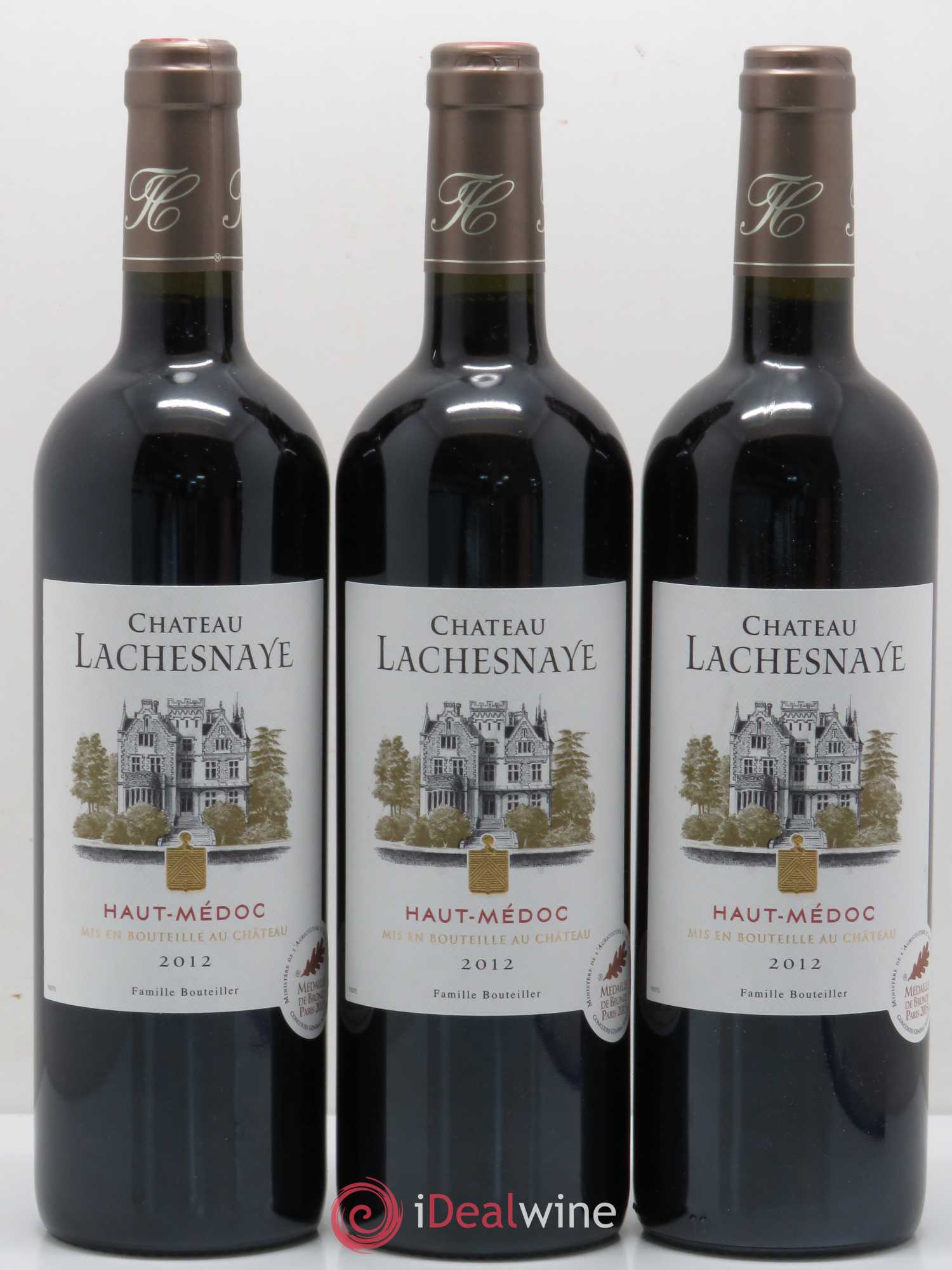 Château Lachesnaye Cru Bourgeois (sans prix de réserve) 2012 - Lot de 6 bouteilles - 2