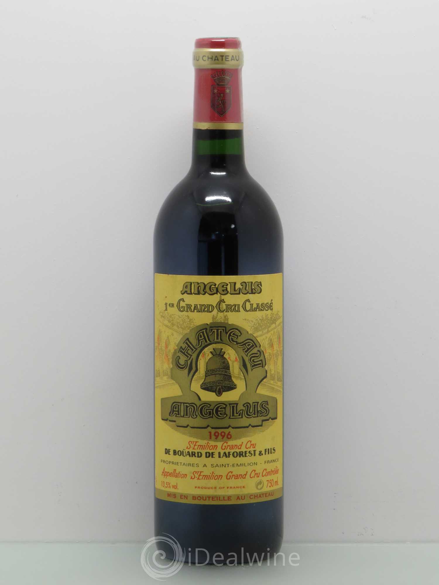 Château Angélus 1er Grand Cru Classé A 1996 - Lot de 1 bouteille - 0