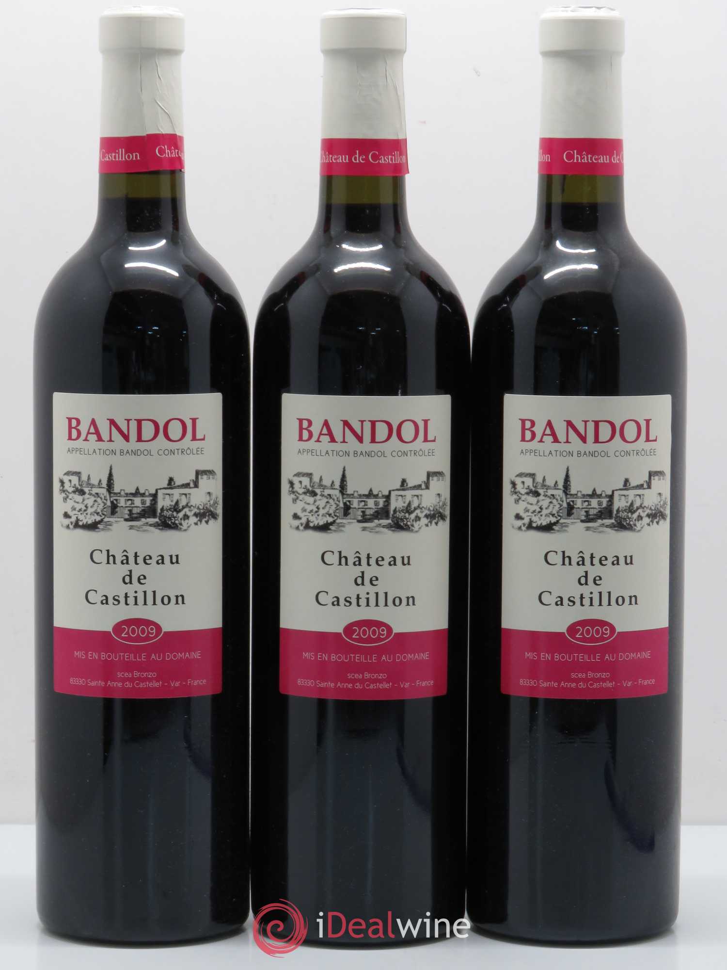 Bandol Chateau de Castillon 2009 - Posten von 6 Flaschen - 2