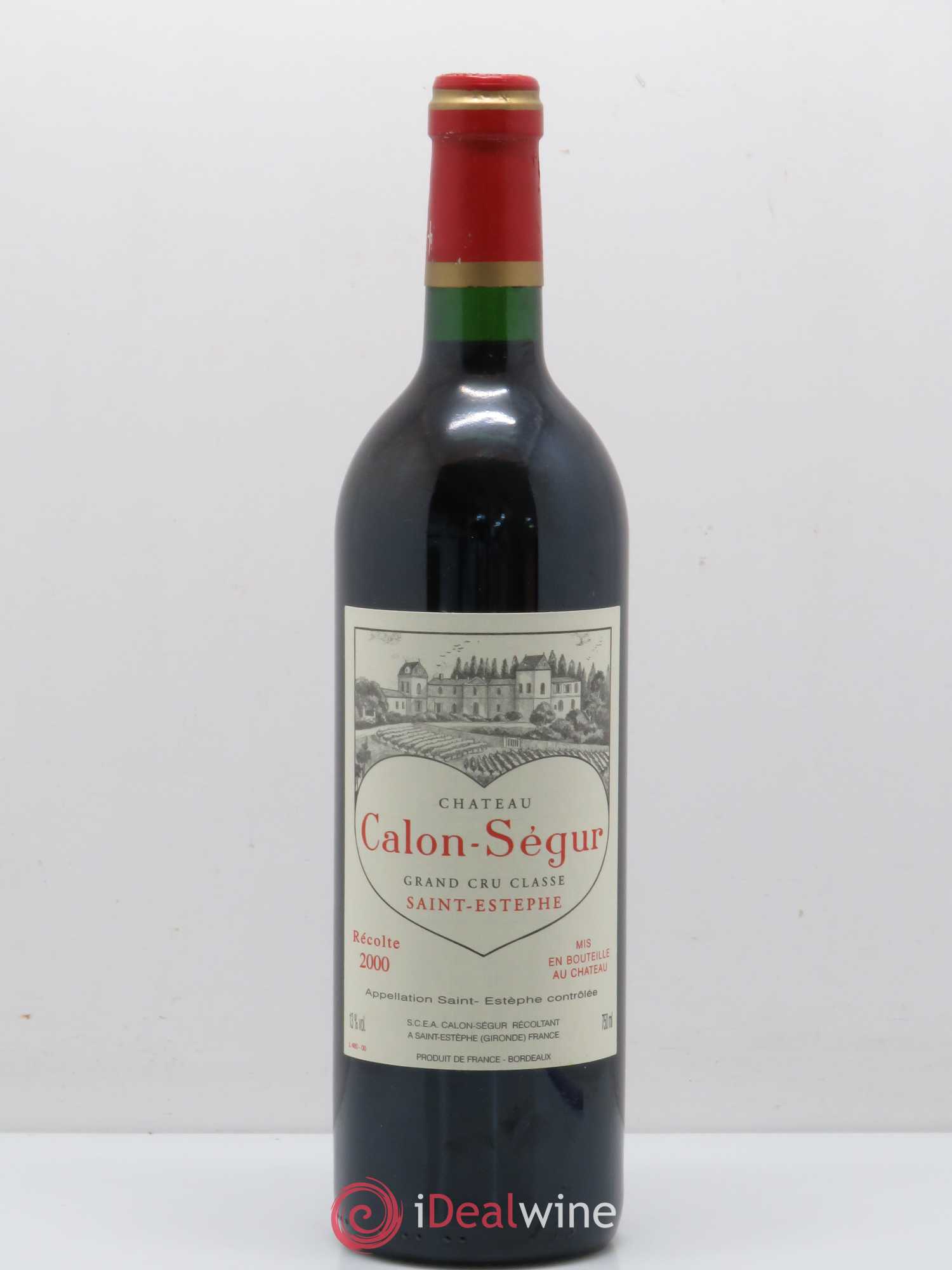 Château Calon Ségur 3ème Grand Cru Classé 2000 - Lot de 1 bouteille - 0