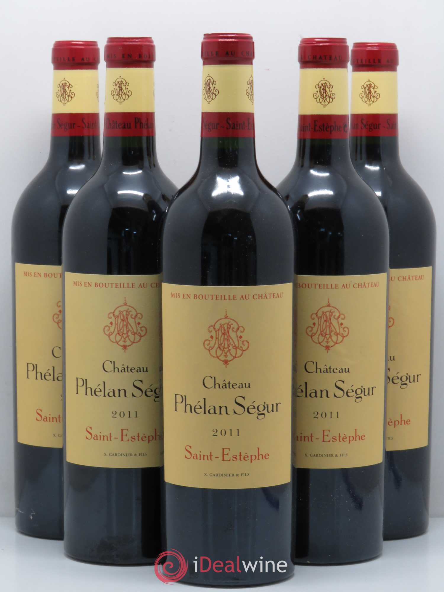 Château Phélan Ségur 2011 - Lot de 5 bouteilles - 0