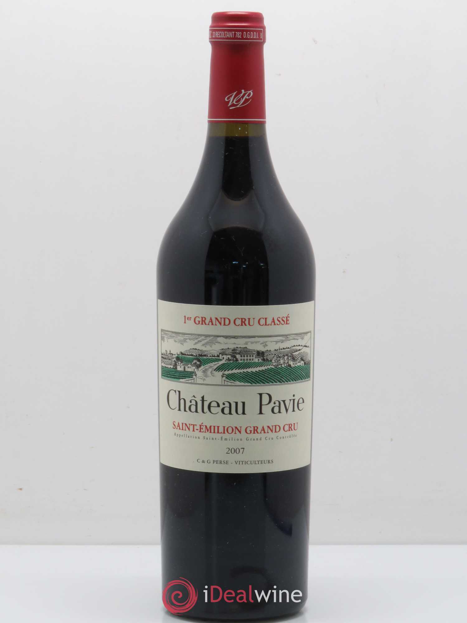 Château Pavie 1er Grand Cru Classé A 2007 - Lot de 1 bouteille - 0