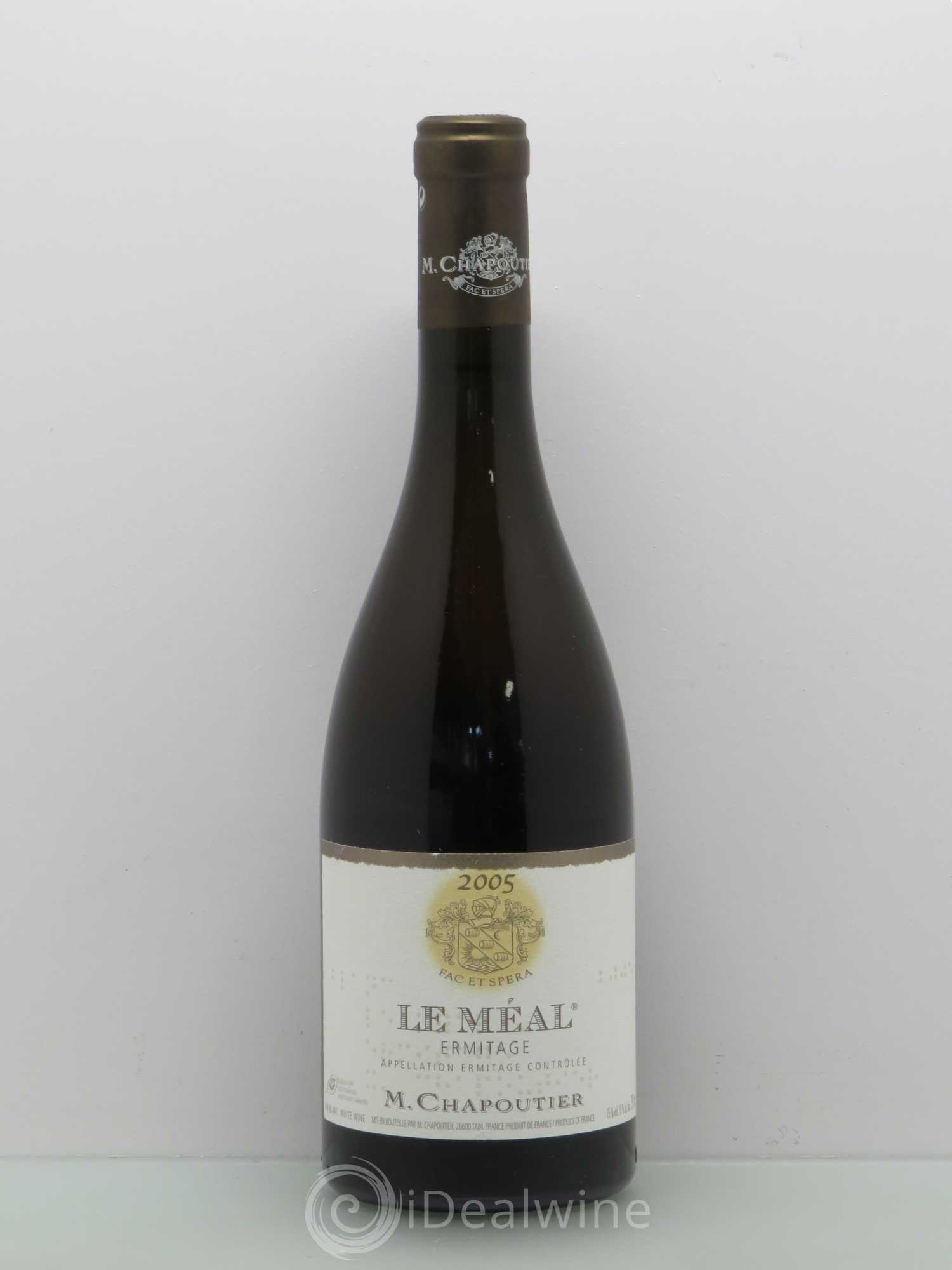 Hermitage Ermitage Le Méal Chapoutier 2005 - Lot de 1 bouteille - 0