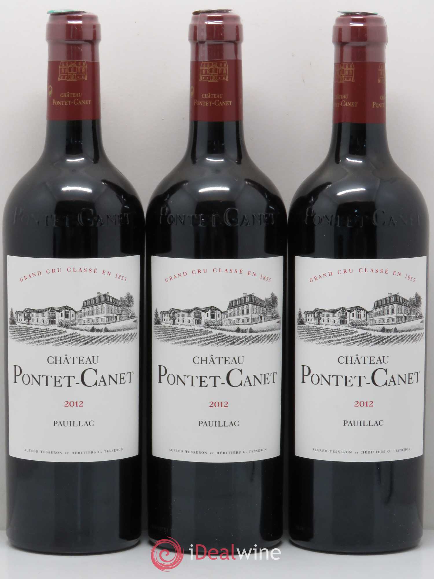 Château Pontet Canet 5ème Grand Cru Classé 2012 - Lot de 6 bouteilles - 1