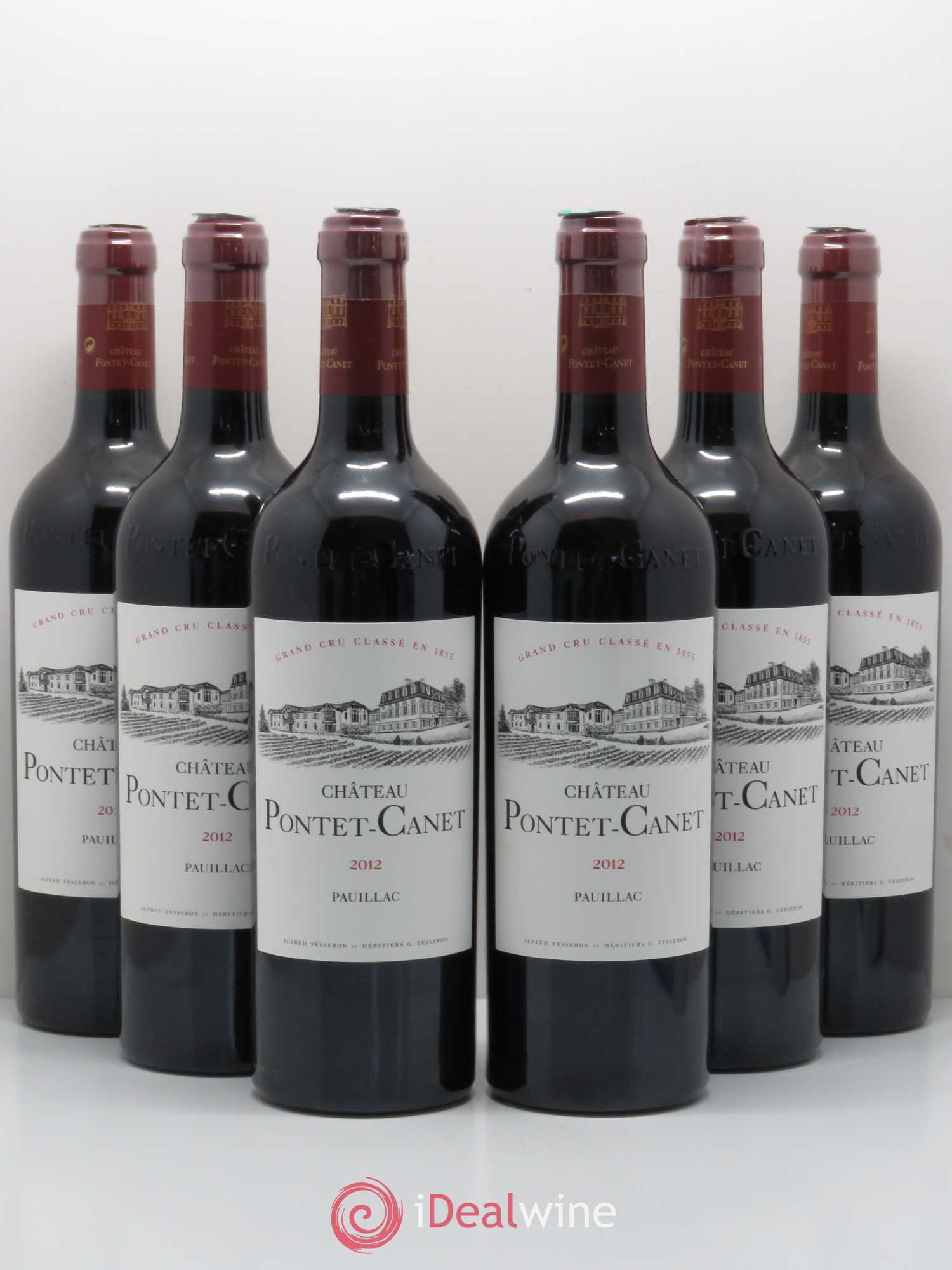 Château Pontet Canet 5ème Grand Cru Classé 2012 - Lot de 6 bouteilles - 0