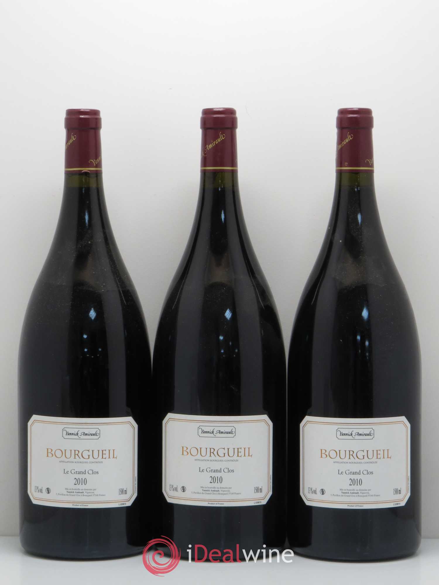 Bourgueil Grand Clos Yannick Amirault (Domaine) 2010 - Lot de 3 magnums - 0
