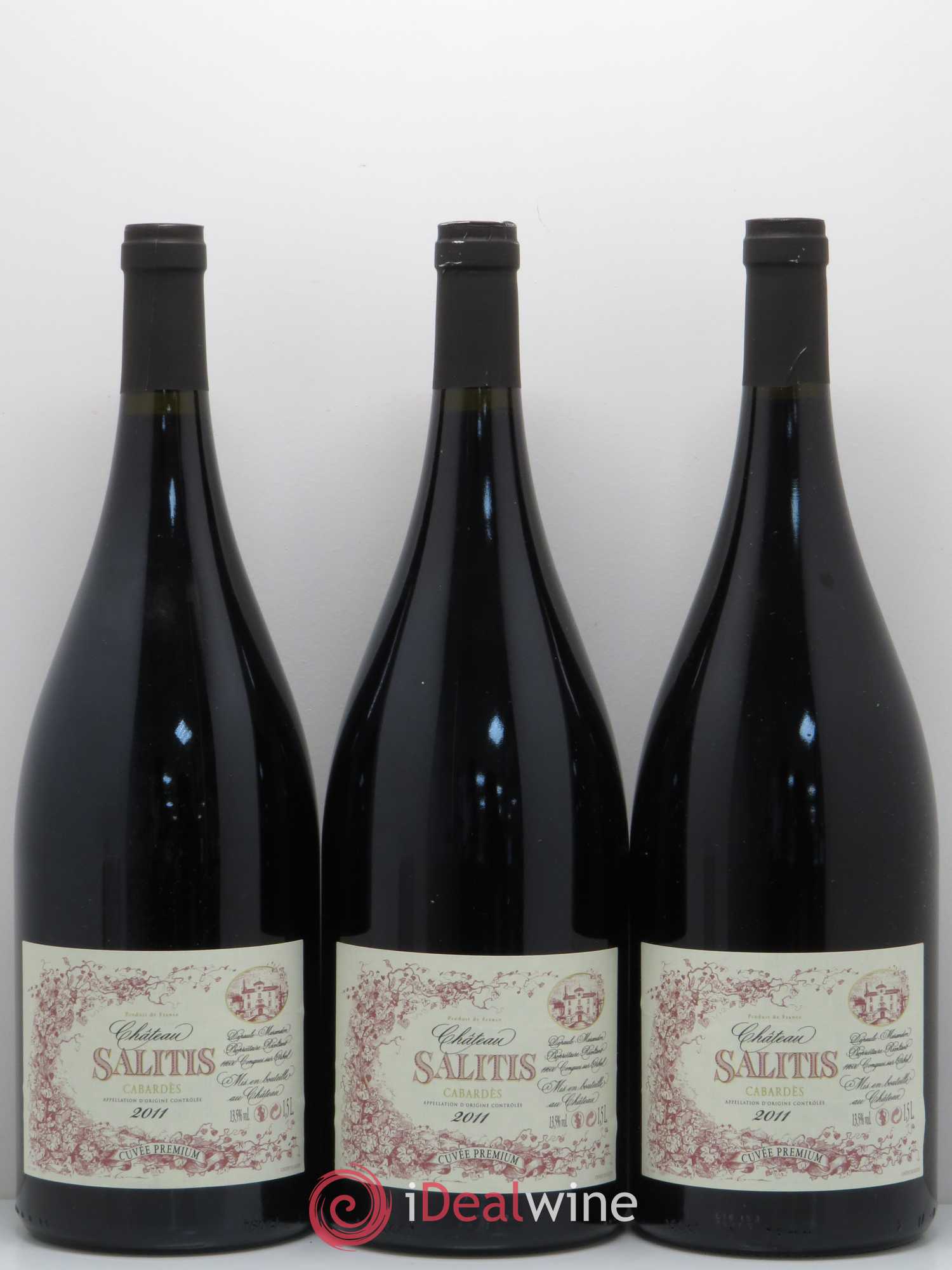 Cabardès Cuvée Premium Château Salitis 2011 - Posten von 3 Magnum - 0