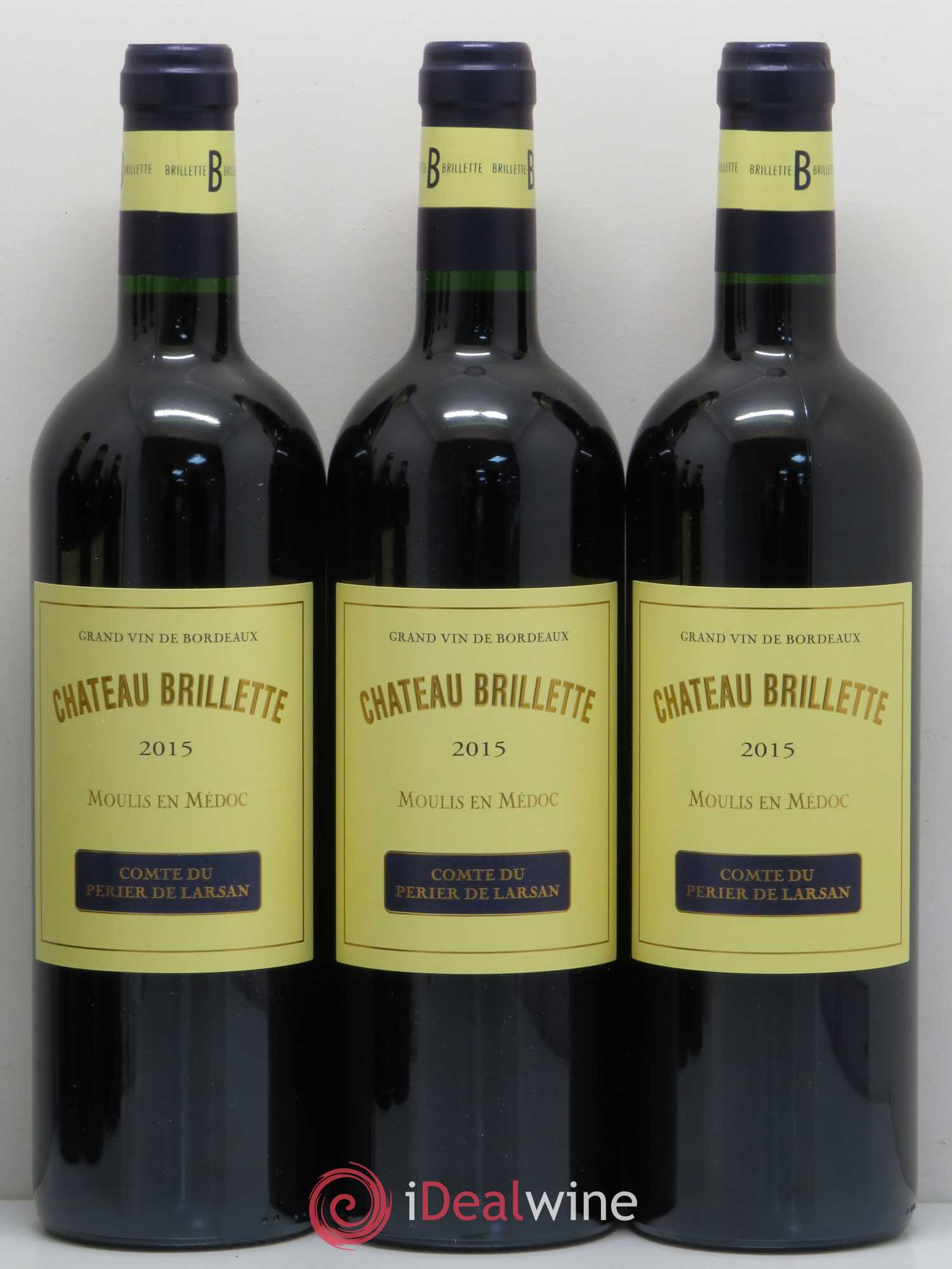 Château Brillette Cru Bourgeois 2015 - Lot de 6 bouteilles - 1