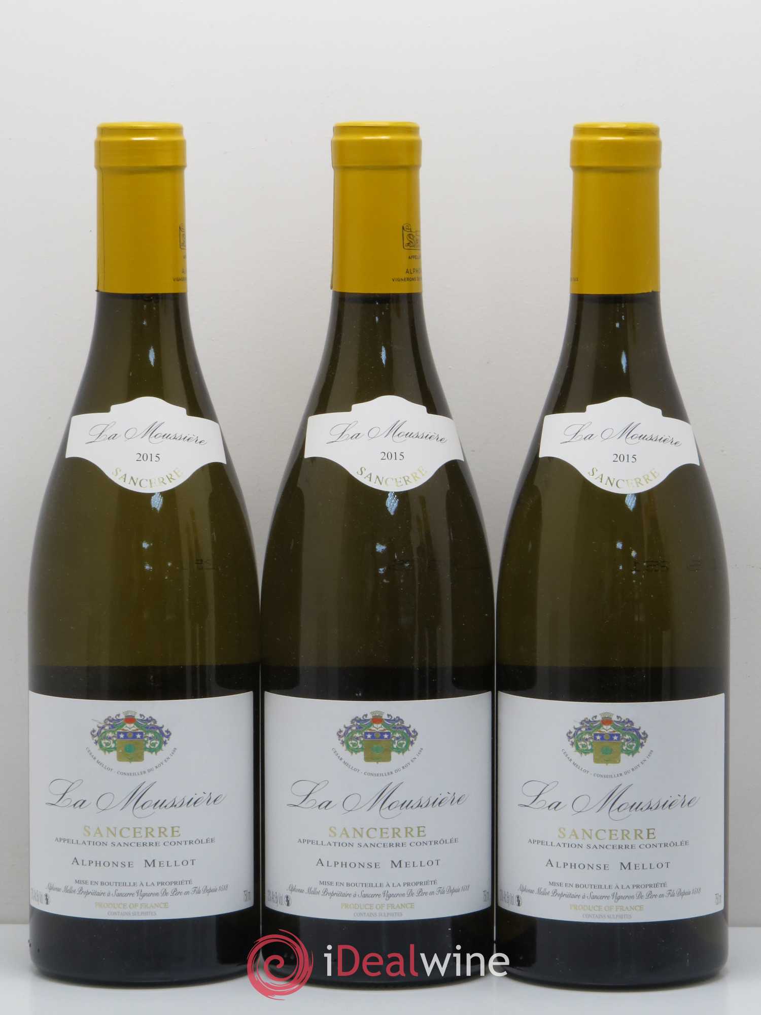 Sancerre La Moussière Alphonse Mellot 2015 - Lot de 5 bouteilles - 1