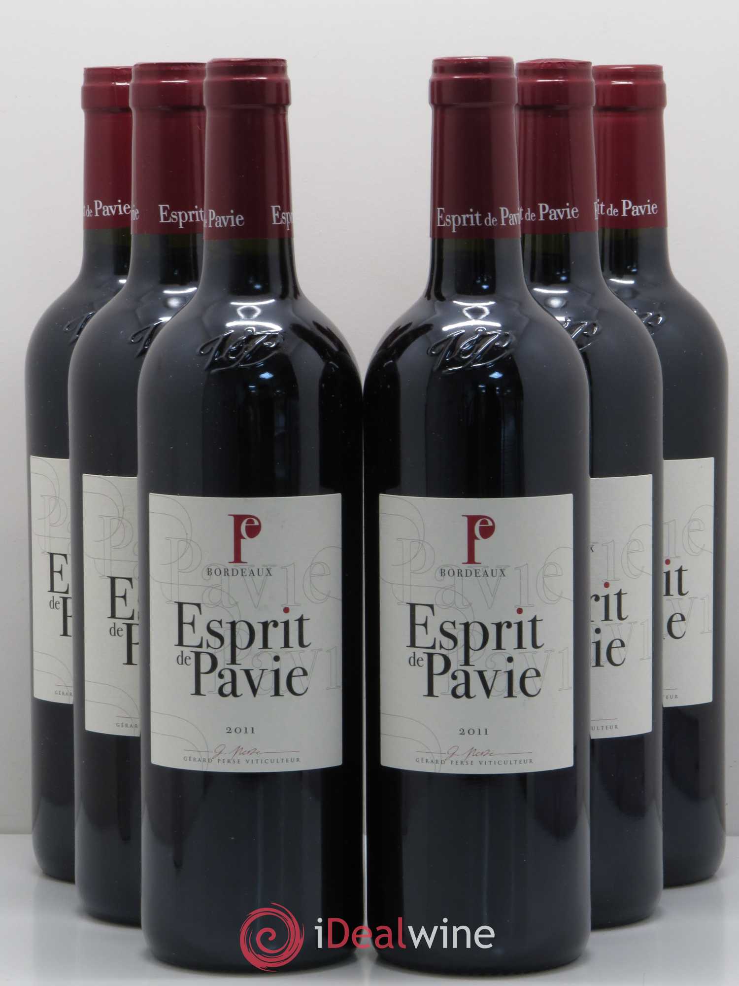 Bordeaux Esprit de Pavie (sans prix de réserve) 2011 - Posten von 6 Flaschen - 0