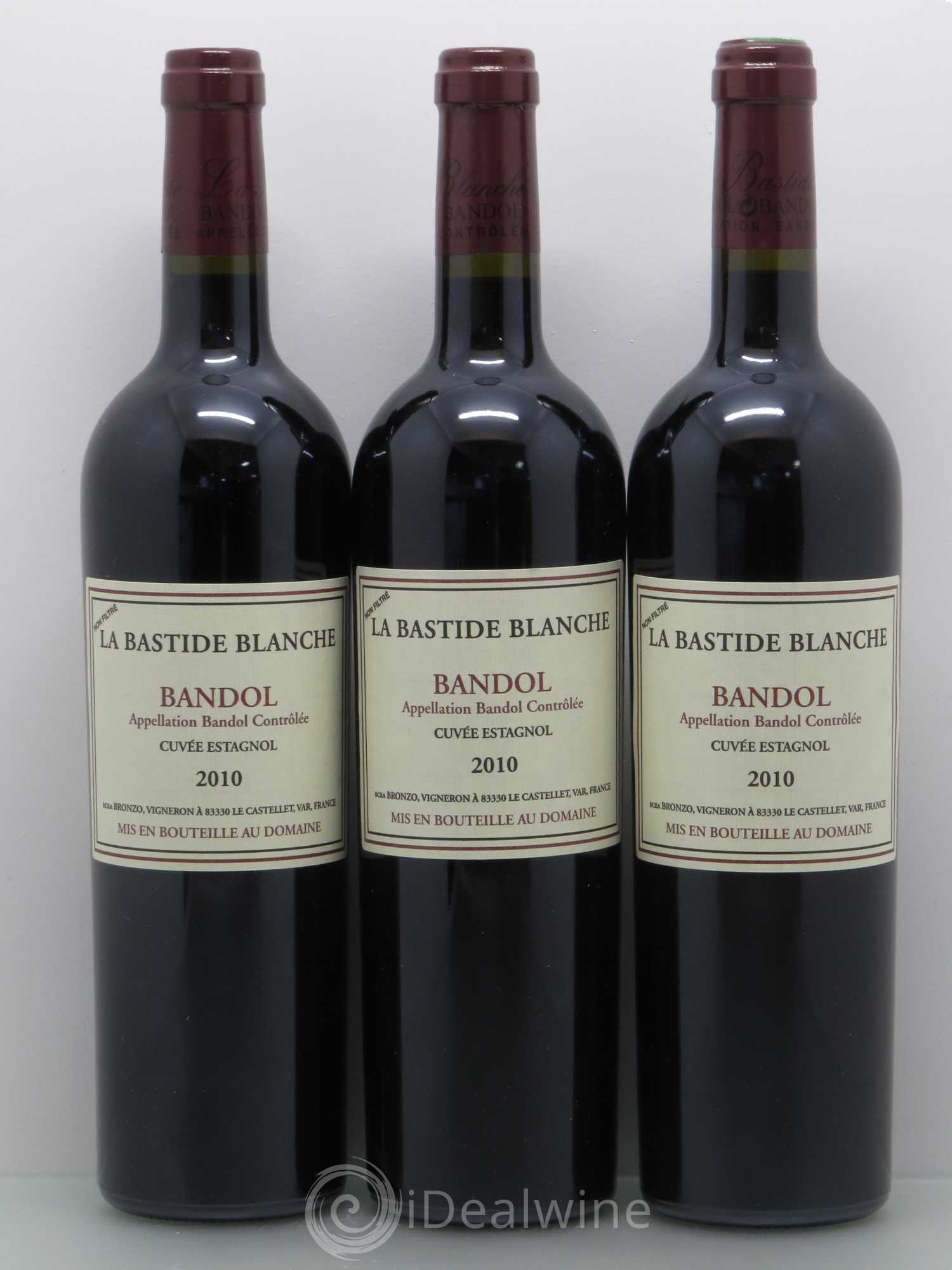 Bandol Cuvée Estagnol - La Bastide Blanche 2010 - Posten von 3 Flaschen - 0