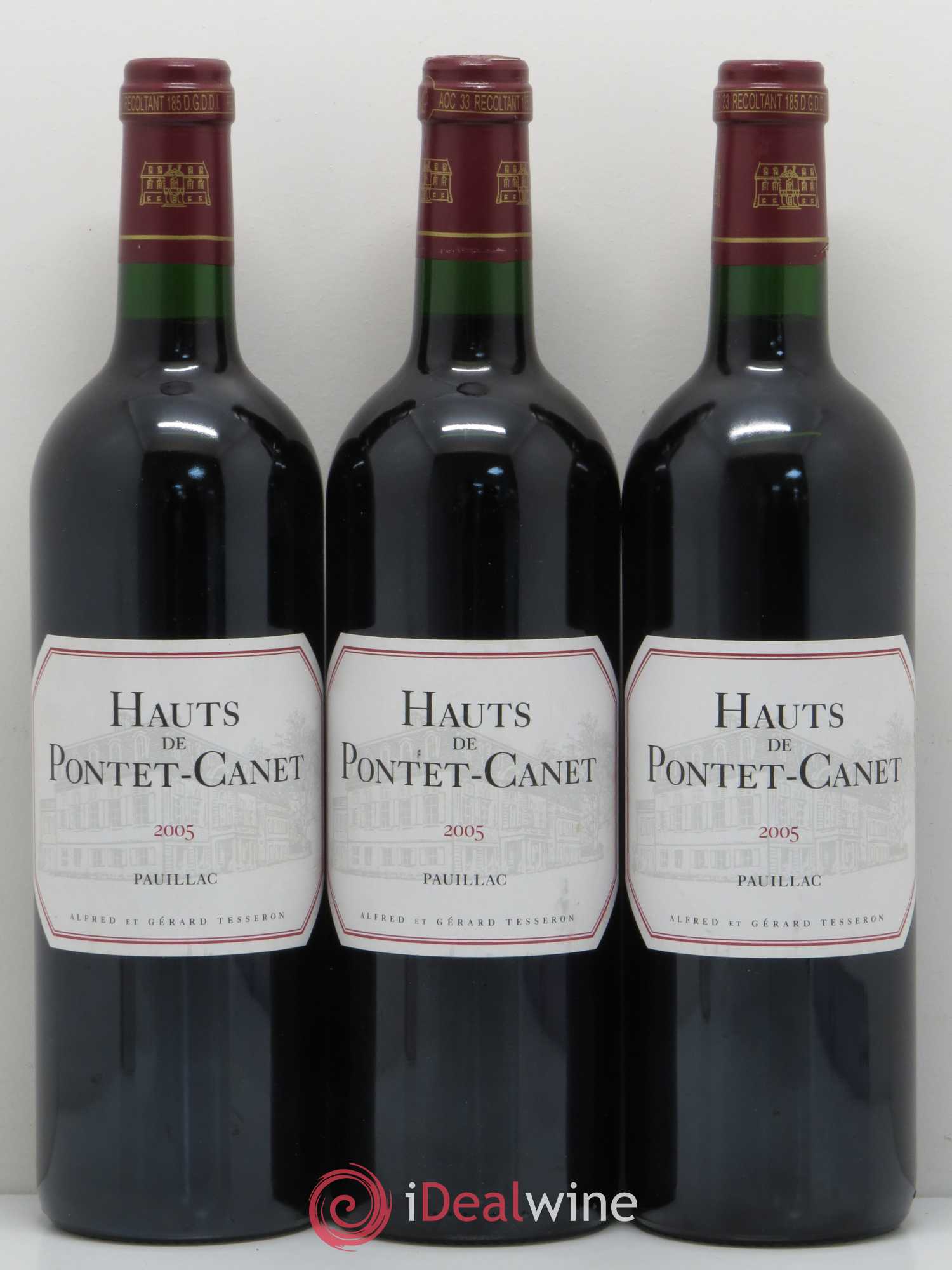 Les Hauts de Pontet-Canet Second Vin 2005 - Lot de 3 bouteilles - 0